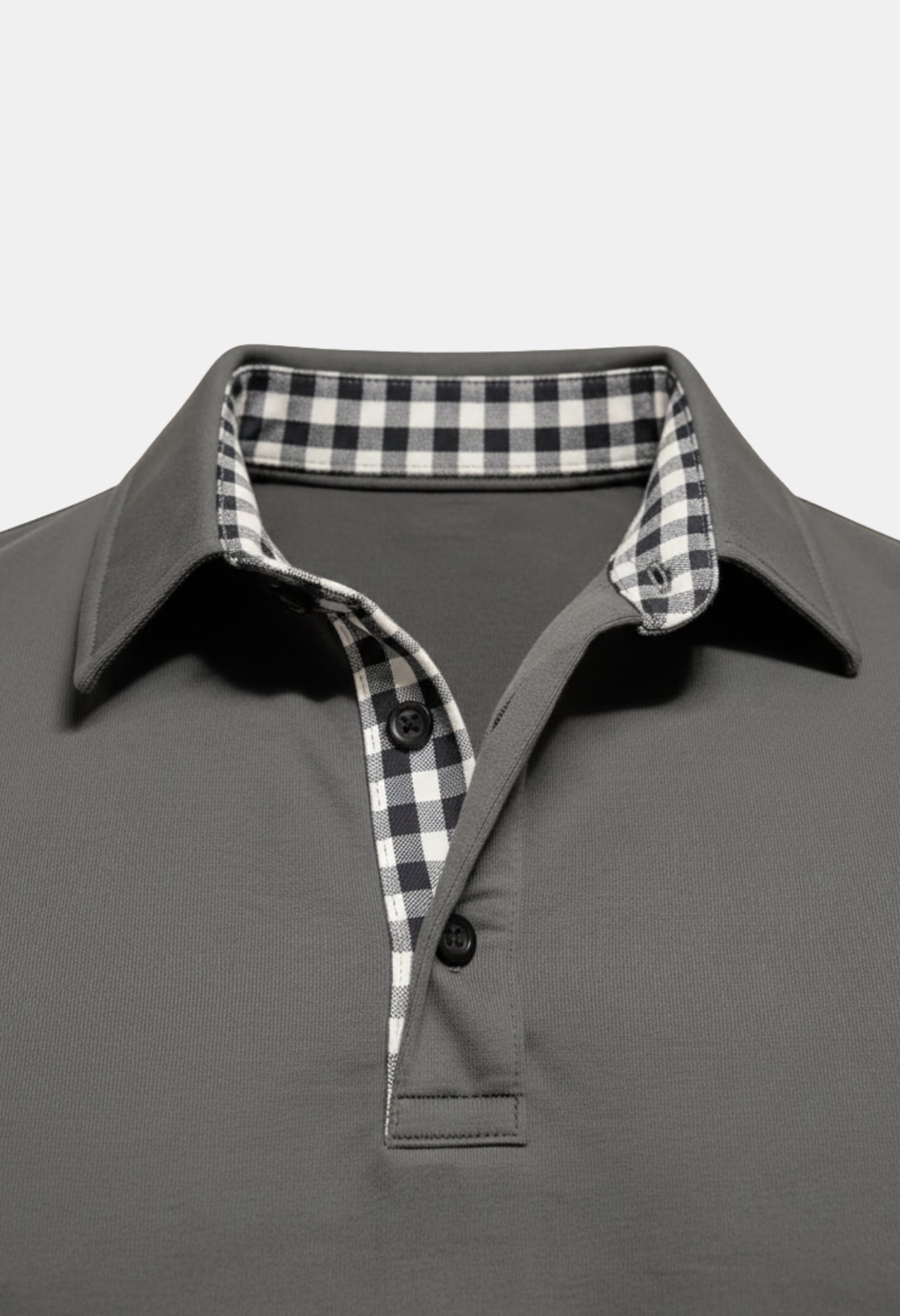 Men’s Long-Sleeve Casual Polo Shirt