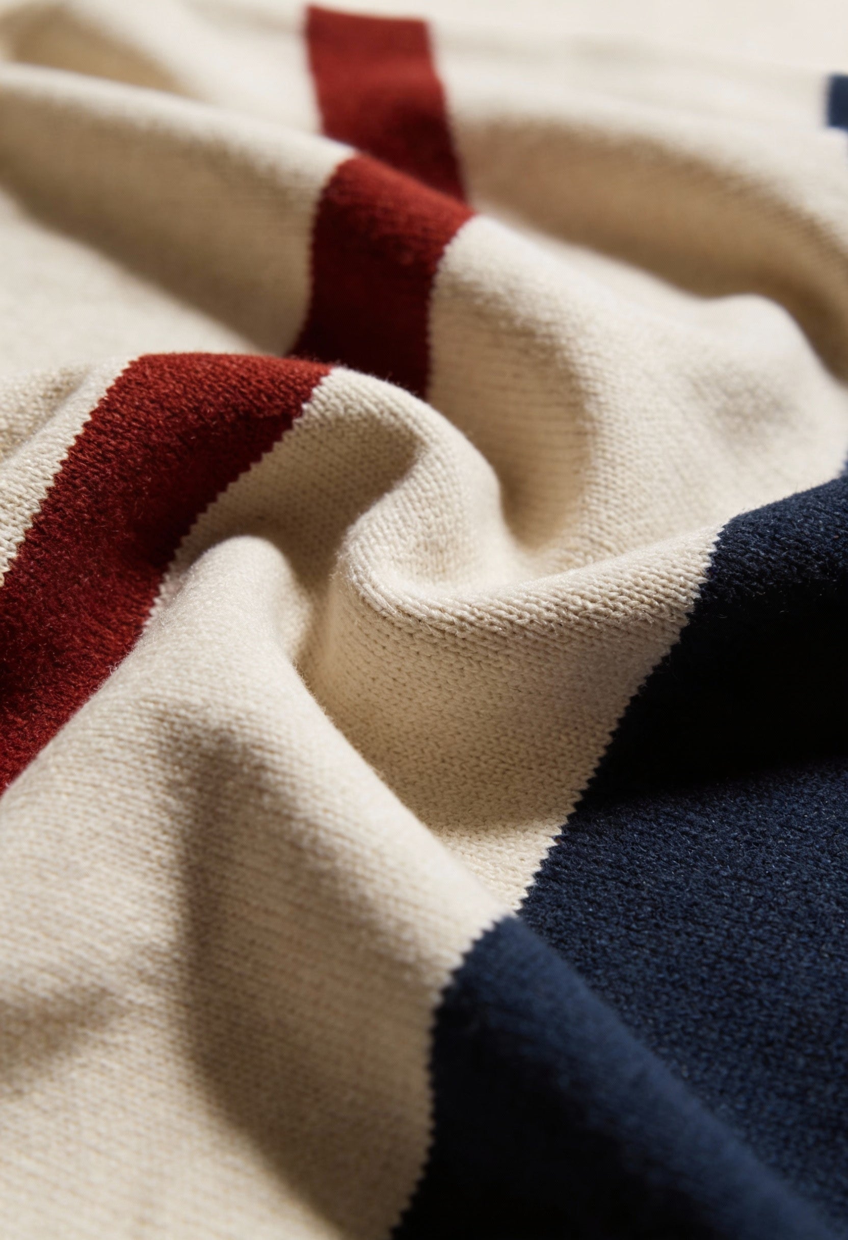 Quarter-Zip Knit Pullover with Ribbed Collar