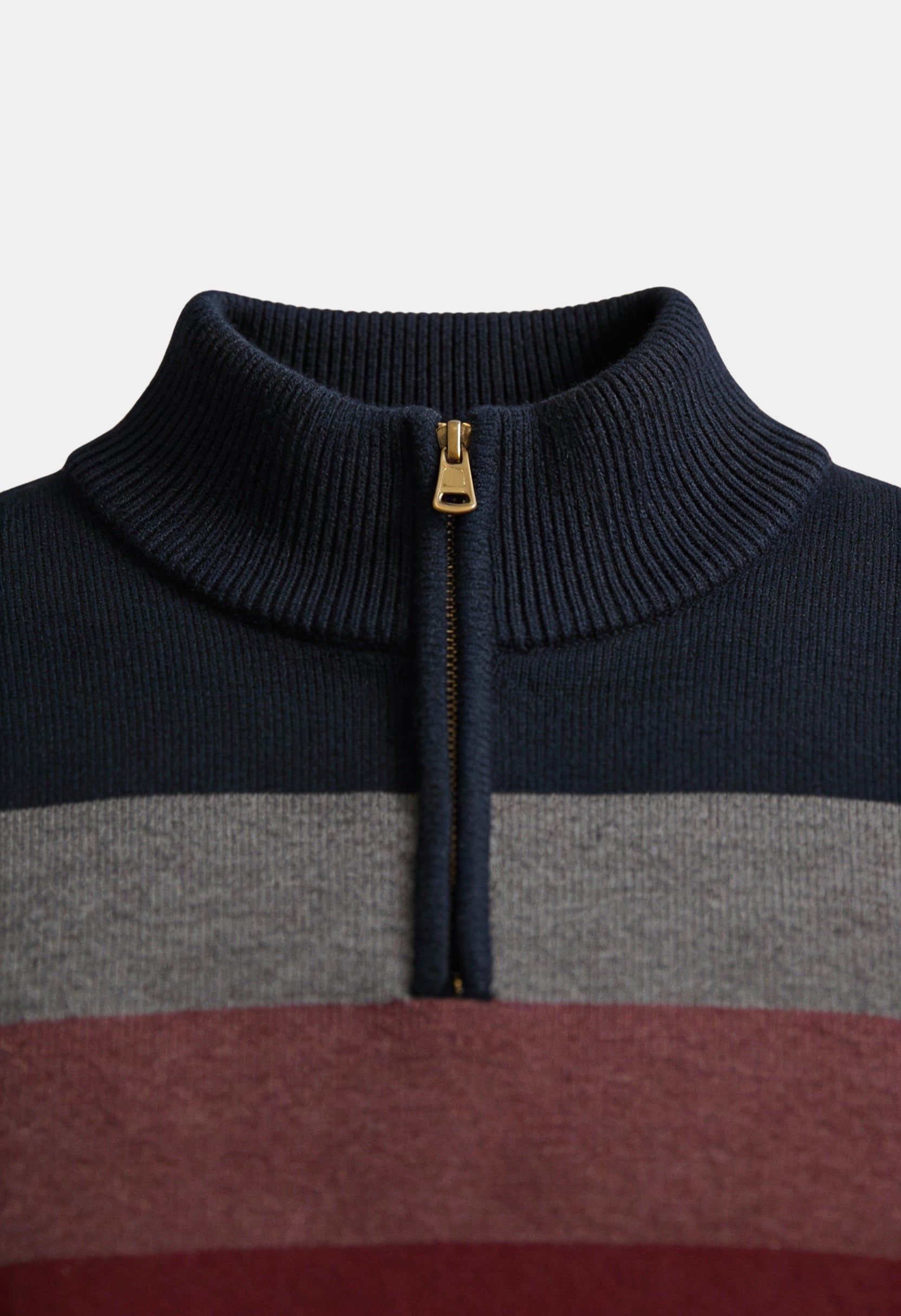 Modern Striped Knit Sweater