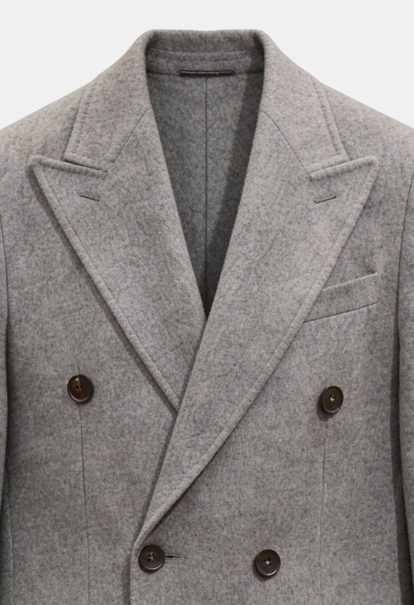 Regular Fit Warm Mens Wool Overcoat