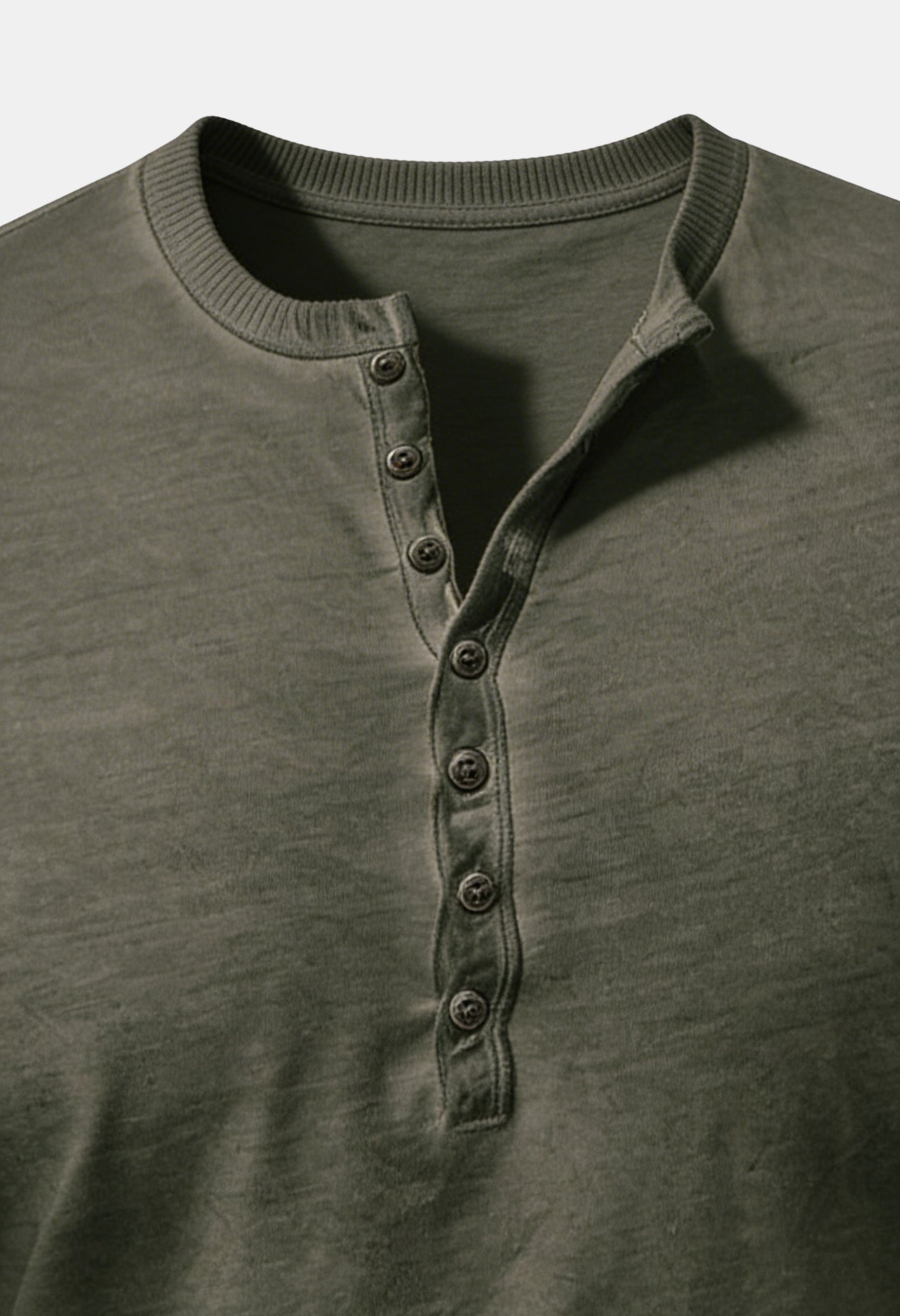 Classic Long Sleeve Henley Shirt