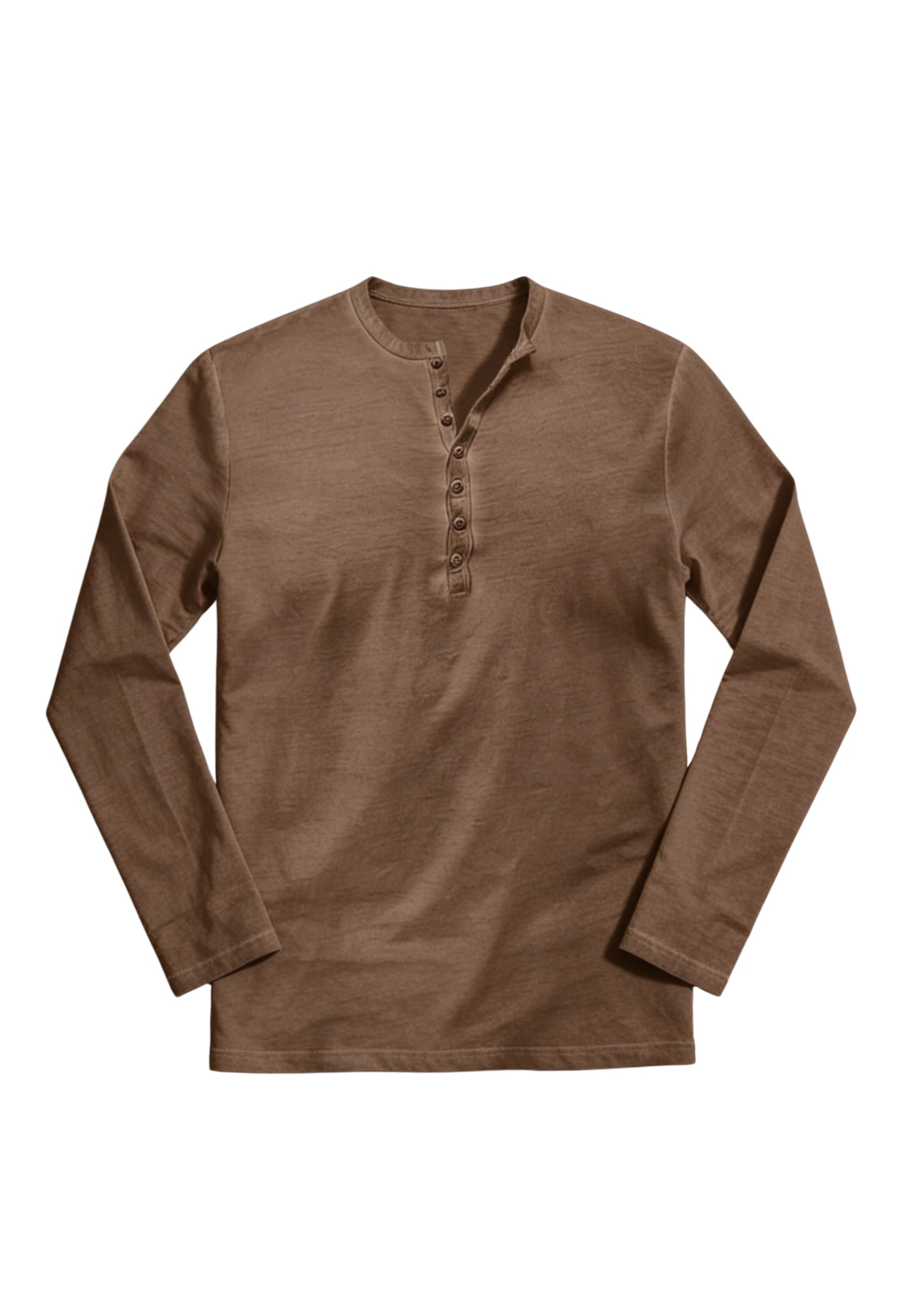 Classic Long Sleeve Henley Shirt