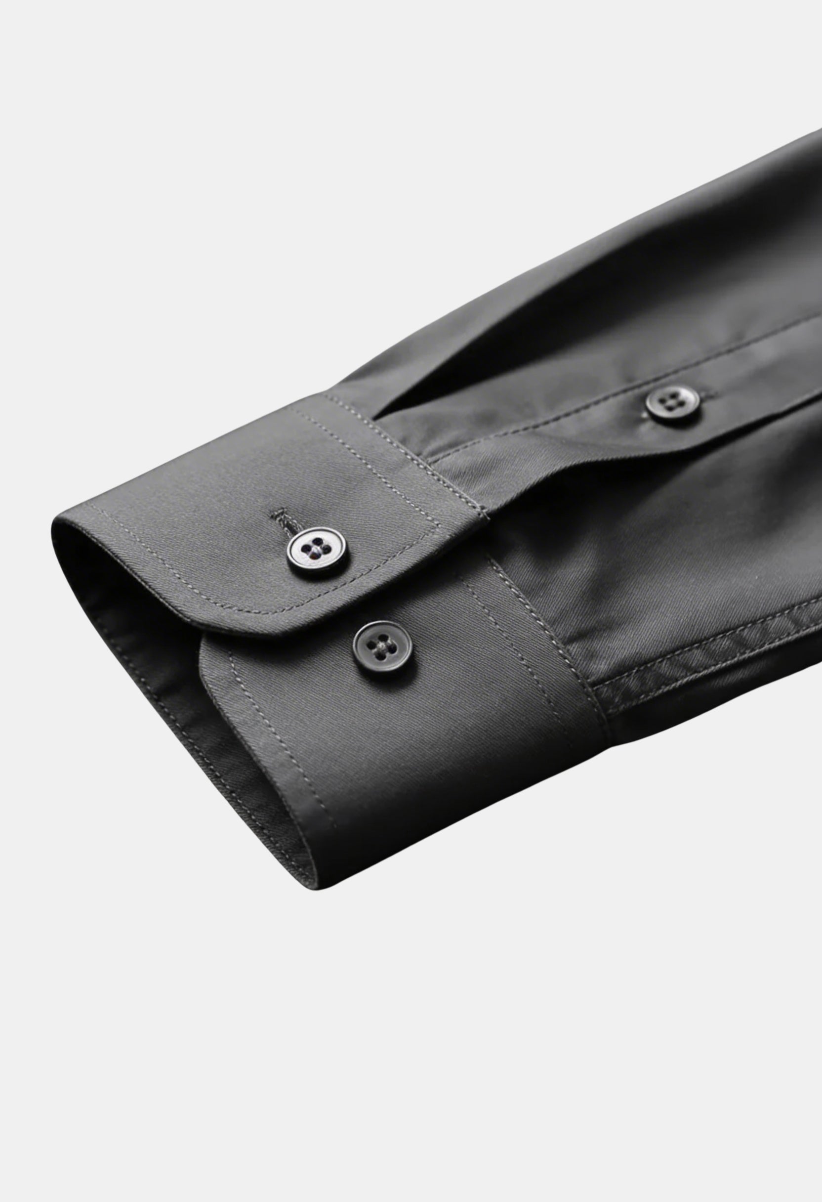 Classic Long Sleeve Notched Collar Button Shirt