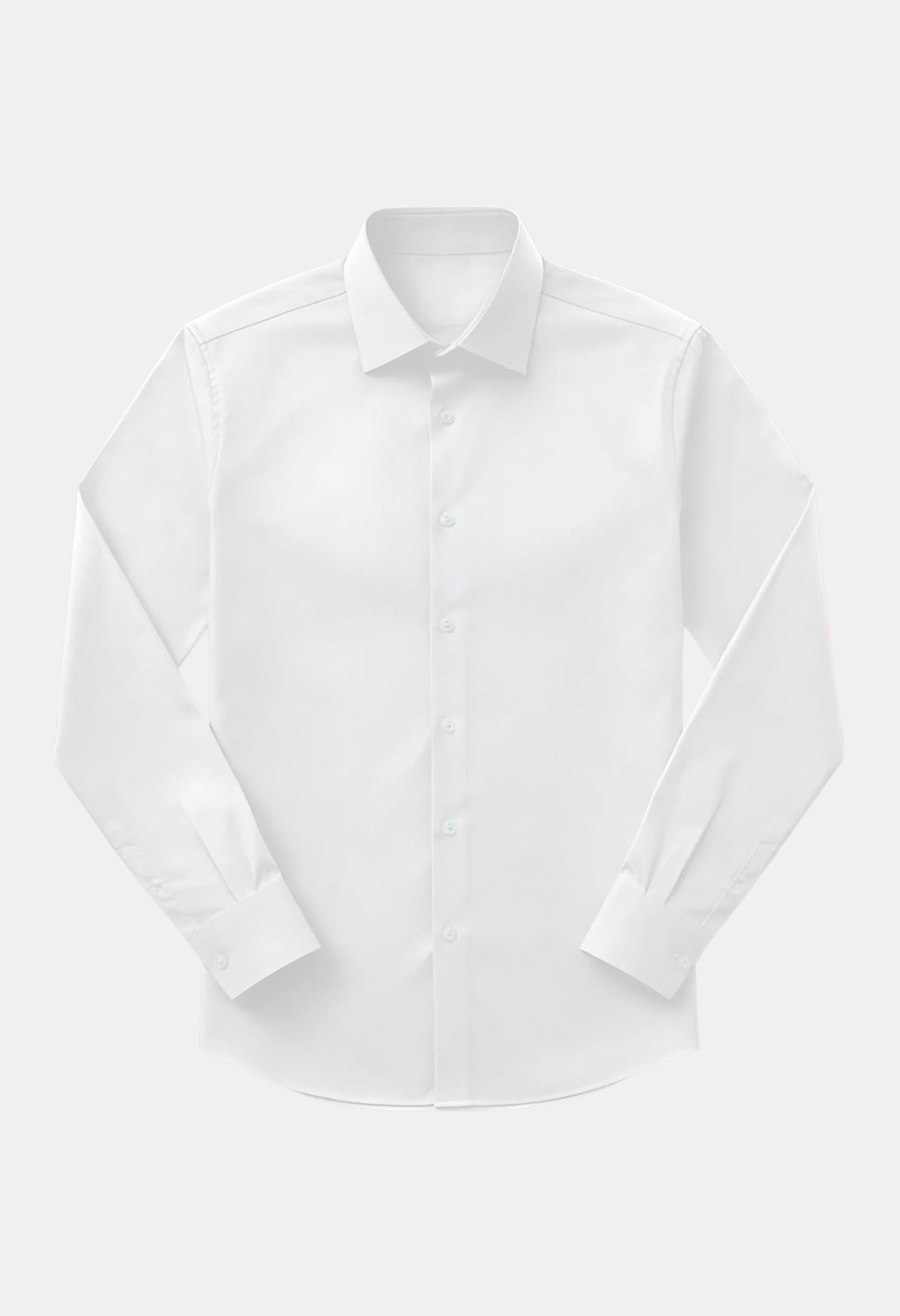 Classic Long Sleeve Notched Collar Button Shirt