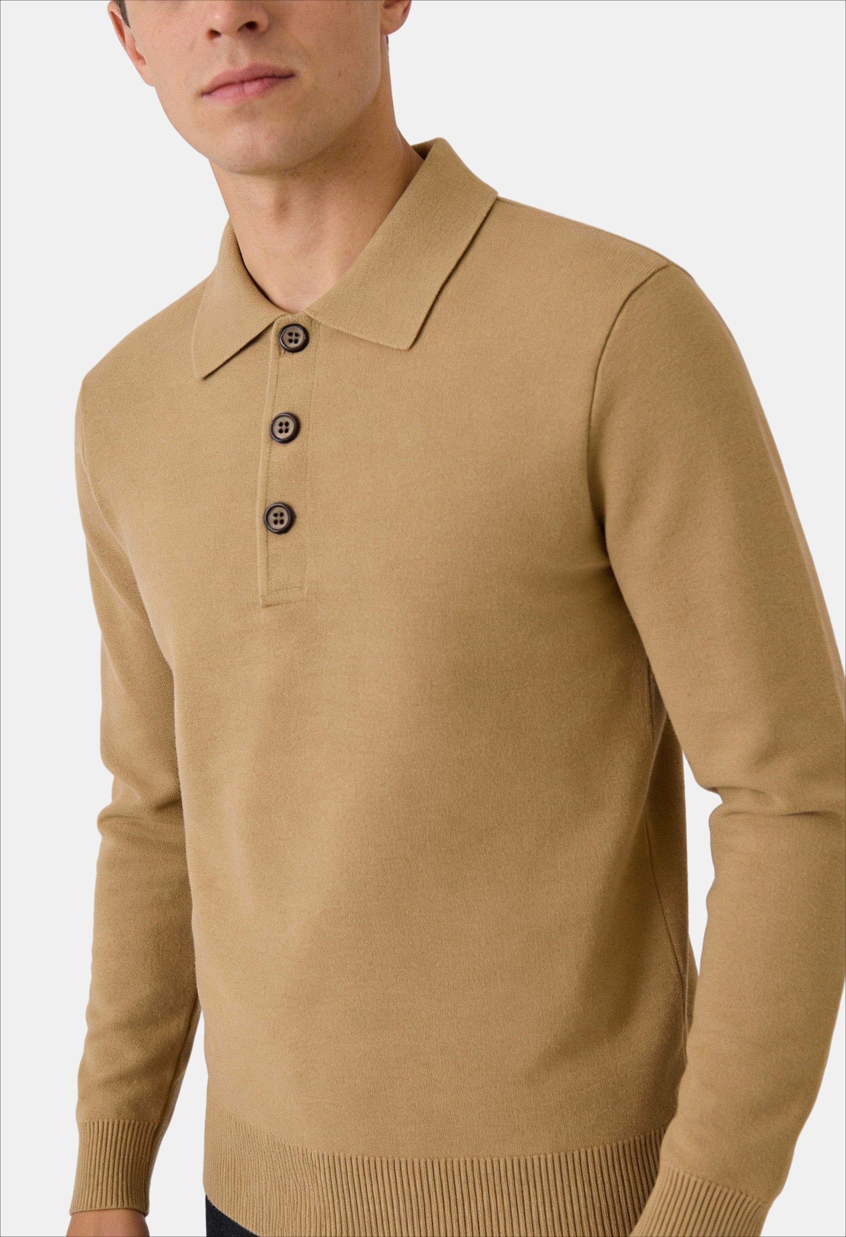 Classic Men’s Long Sleeve Polo Shirt