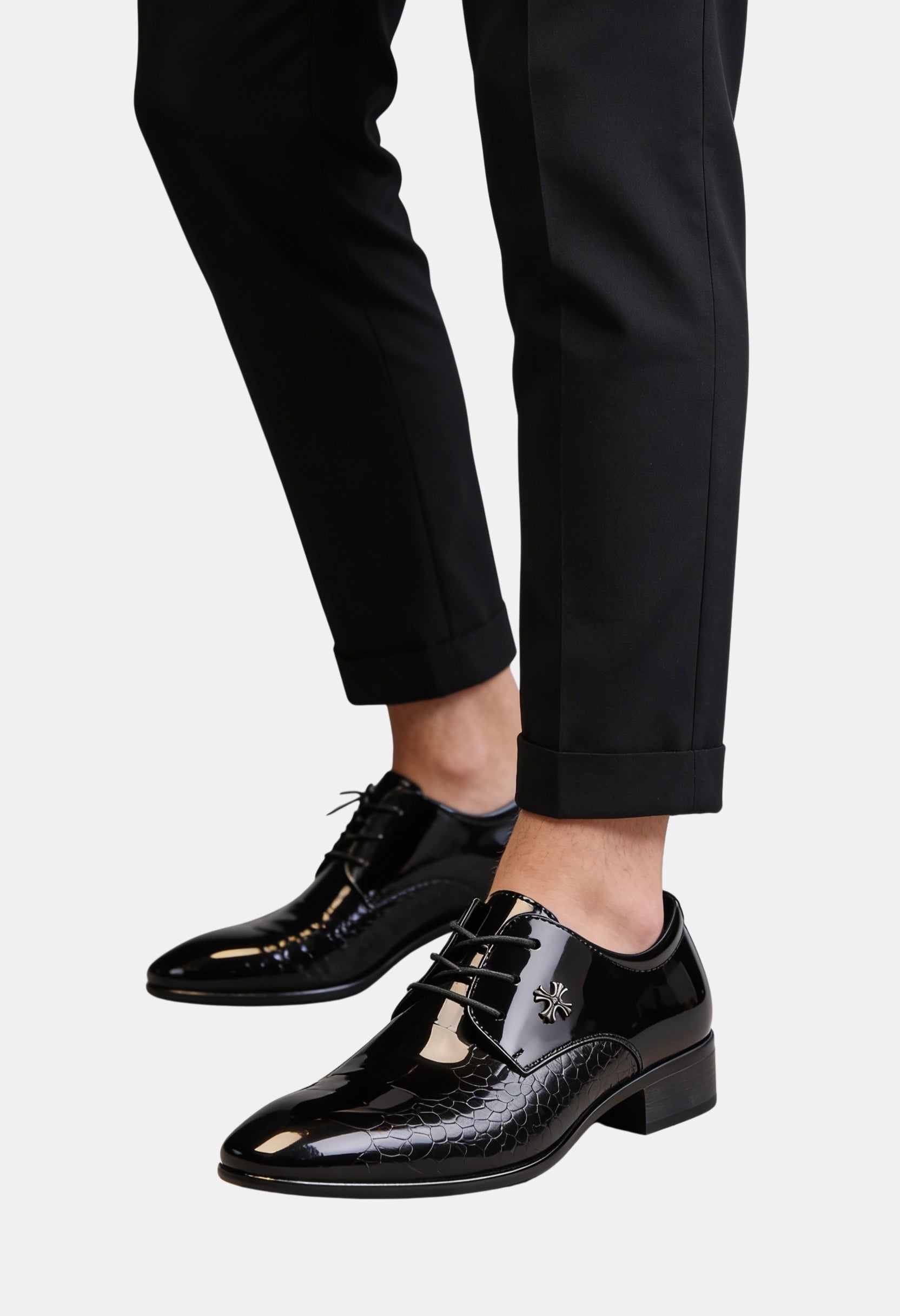 Classic Patent Leather Oxford Shoes