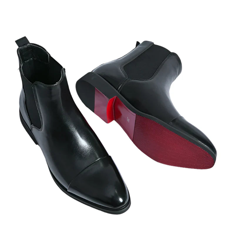 Classic Slip-On Leather Chelsea Boots for Men