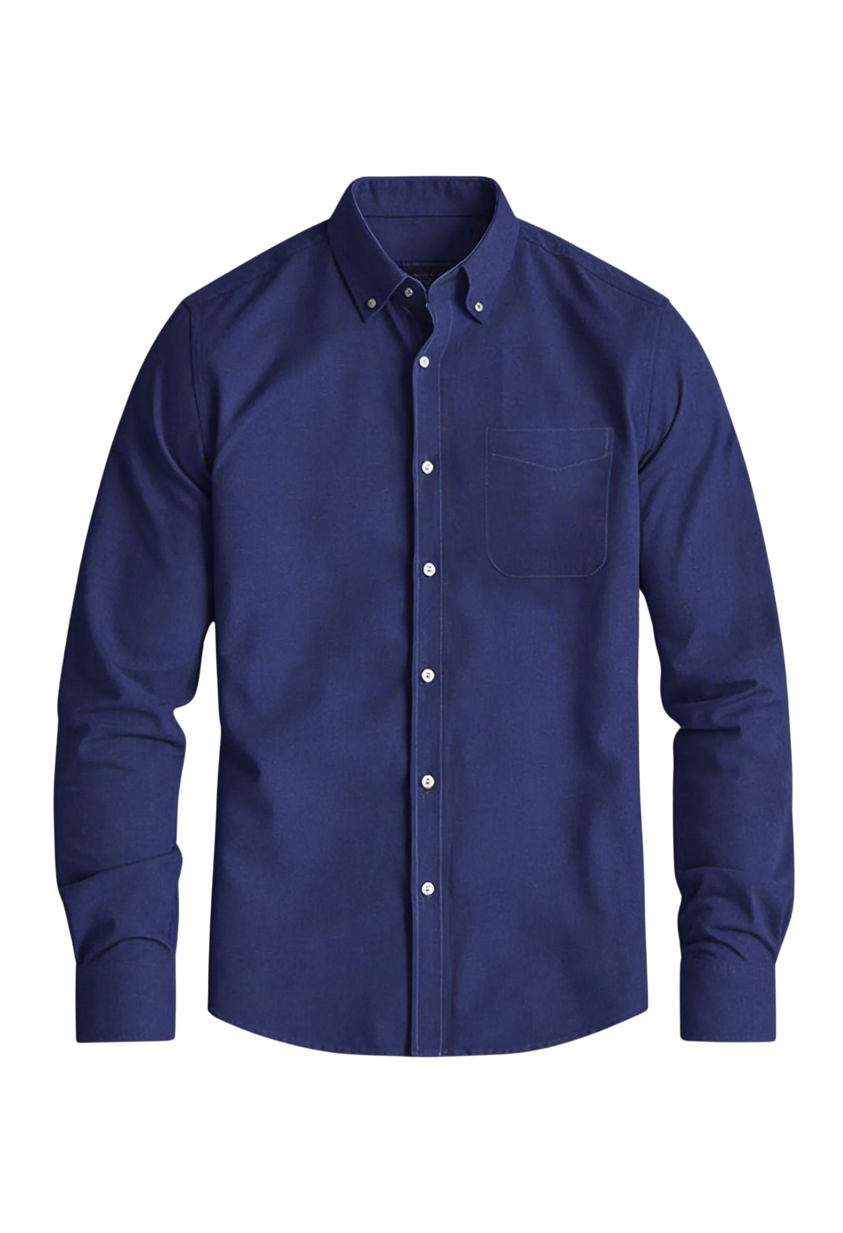 Clean Long Sleeve Classic Button-Up Shirt
