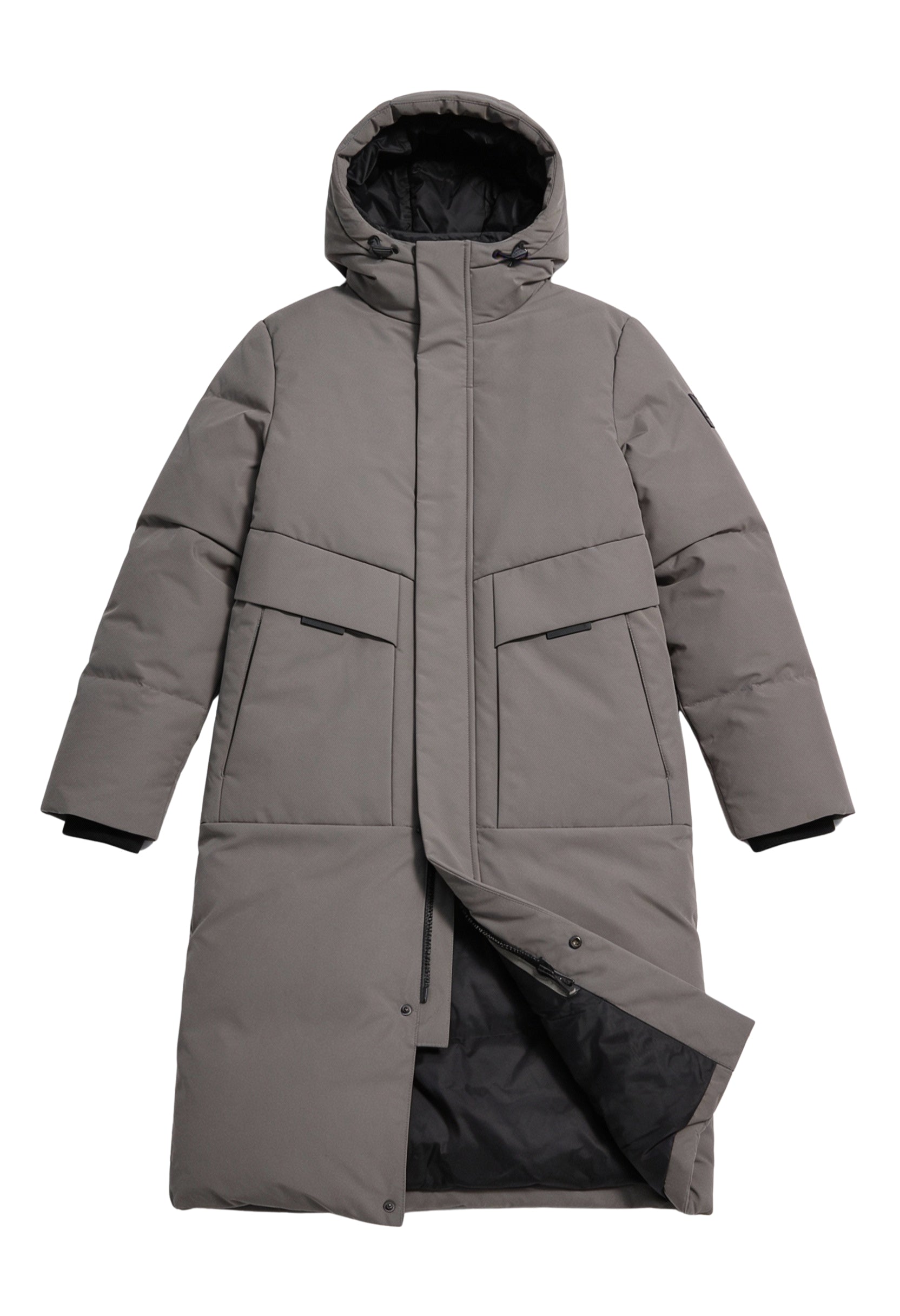 Long Hooded Puffer Parka for Men