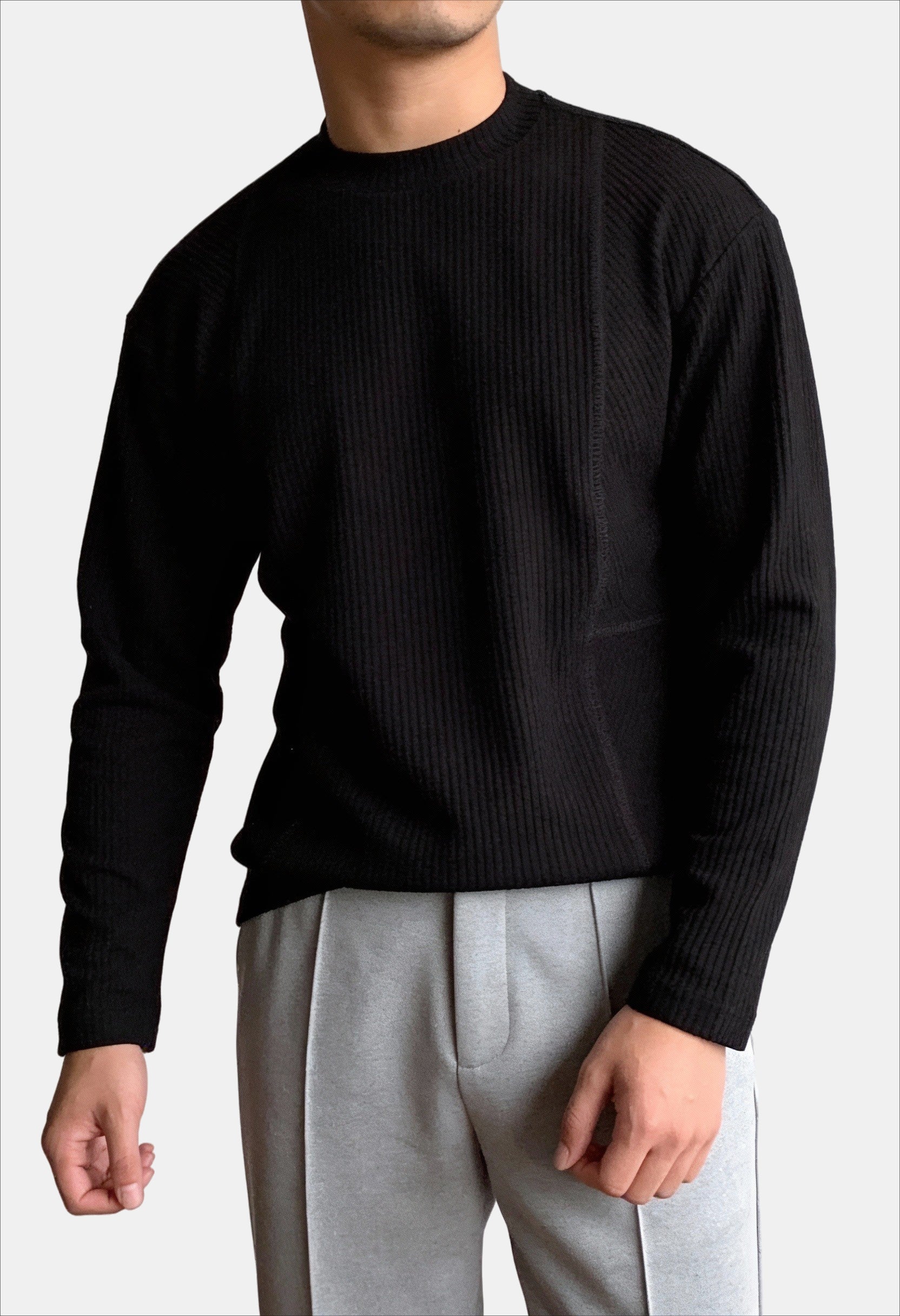 Loose Fit Linen Men's Undershirt T-Shirt