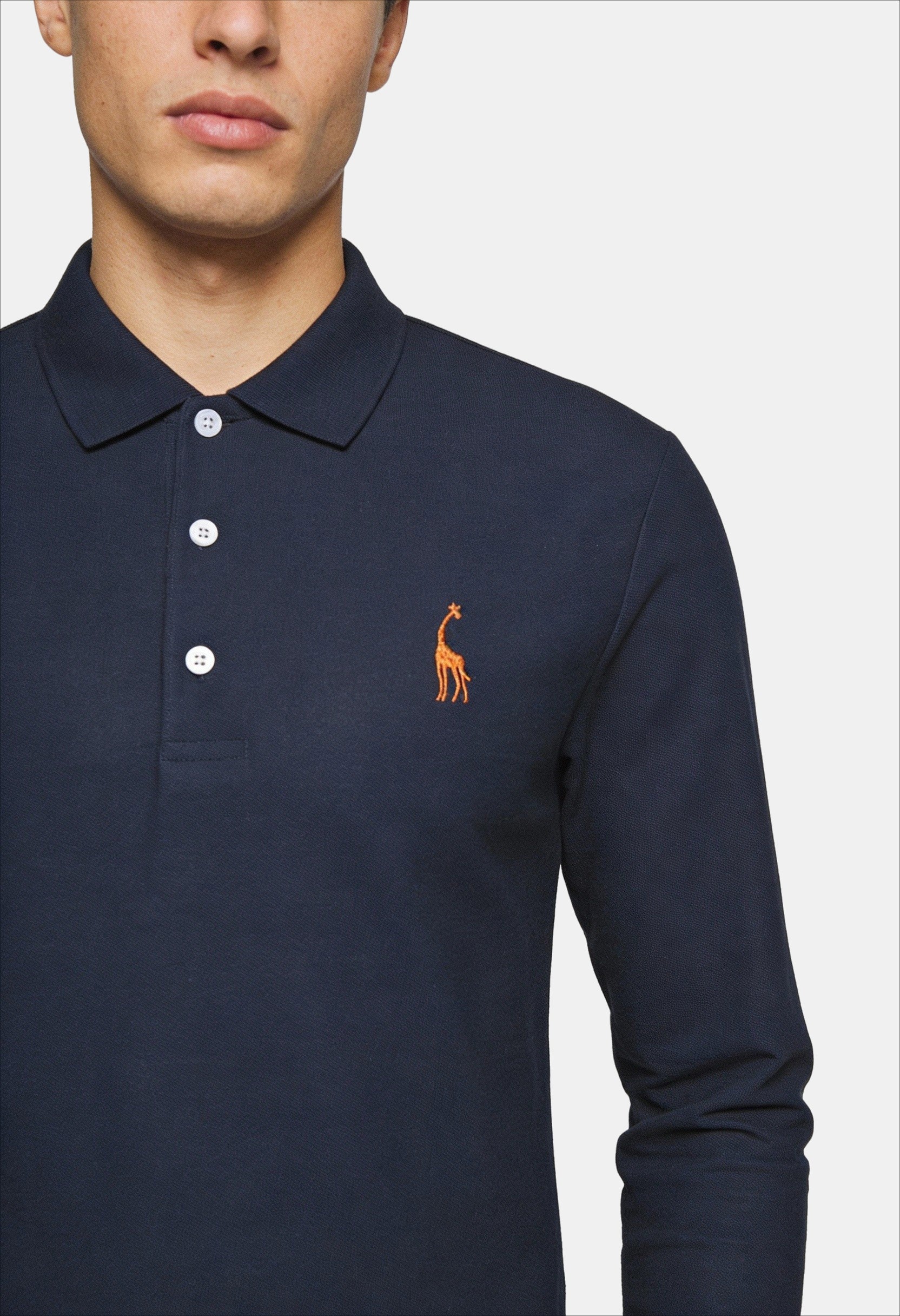 Men Classic Long-Sleeve Polo Shirt