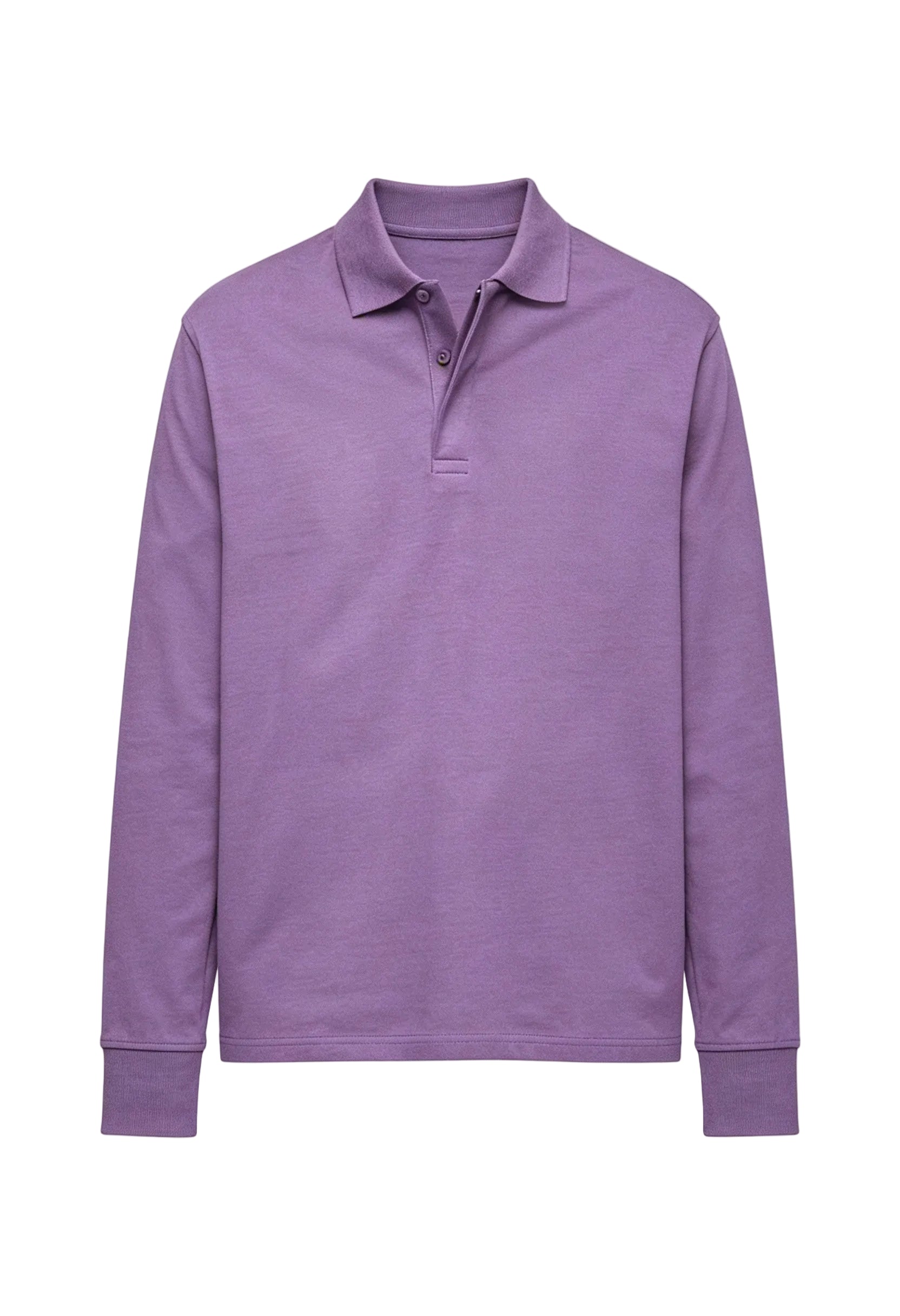Men’s Casual Long-Sleeve Polo Shirt