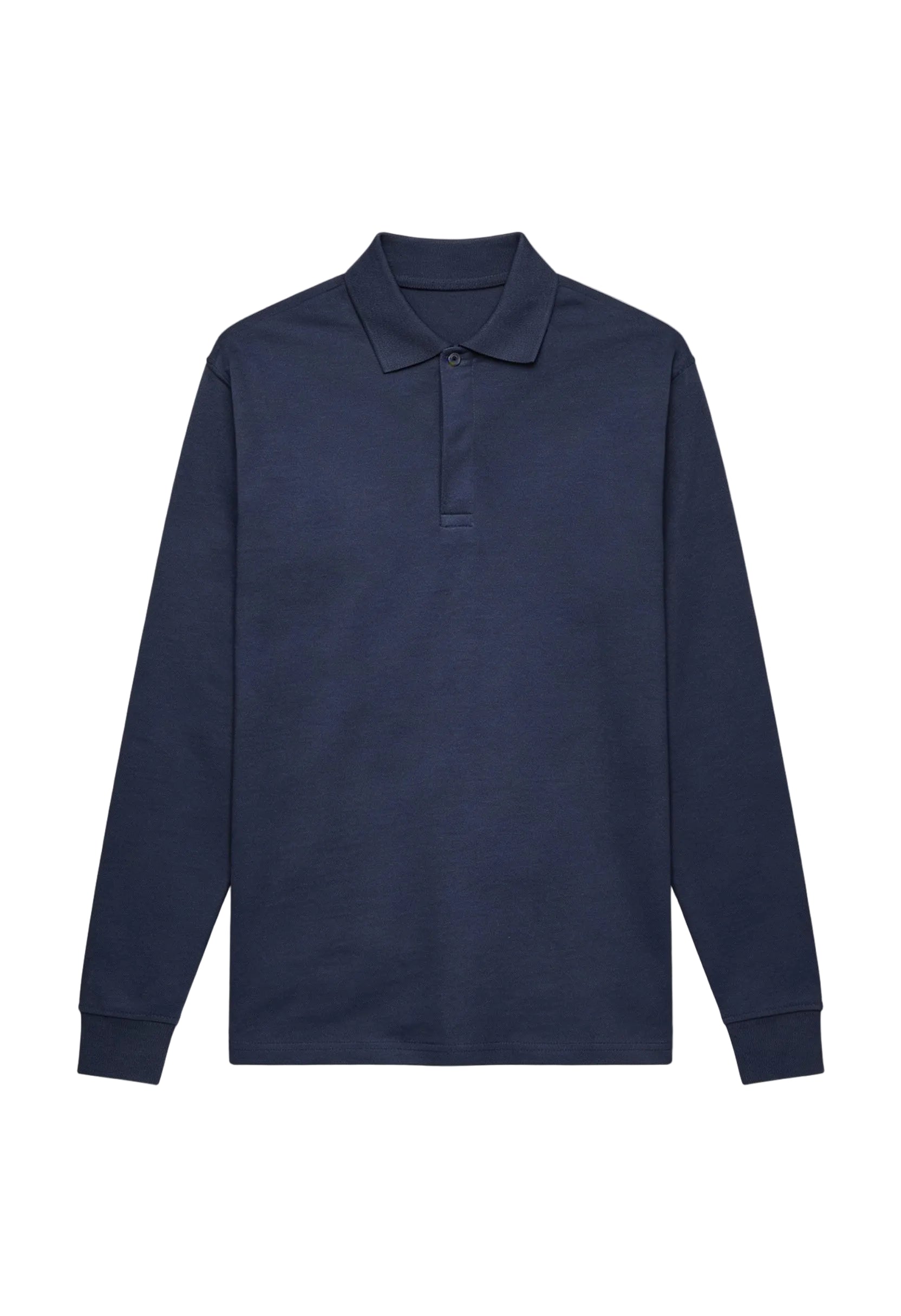 Men’s Casual Long-Sleeve Polo Shirt