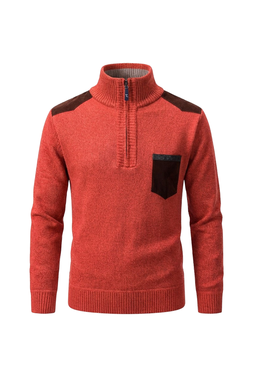 Men’s Half-Zip Smart Casual Knit Sweater