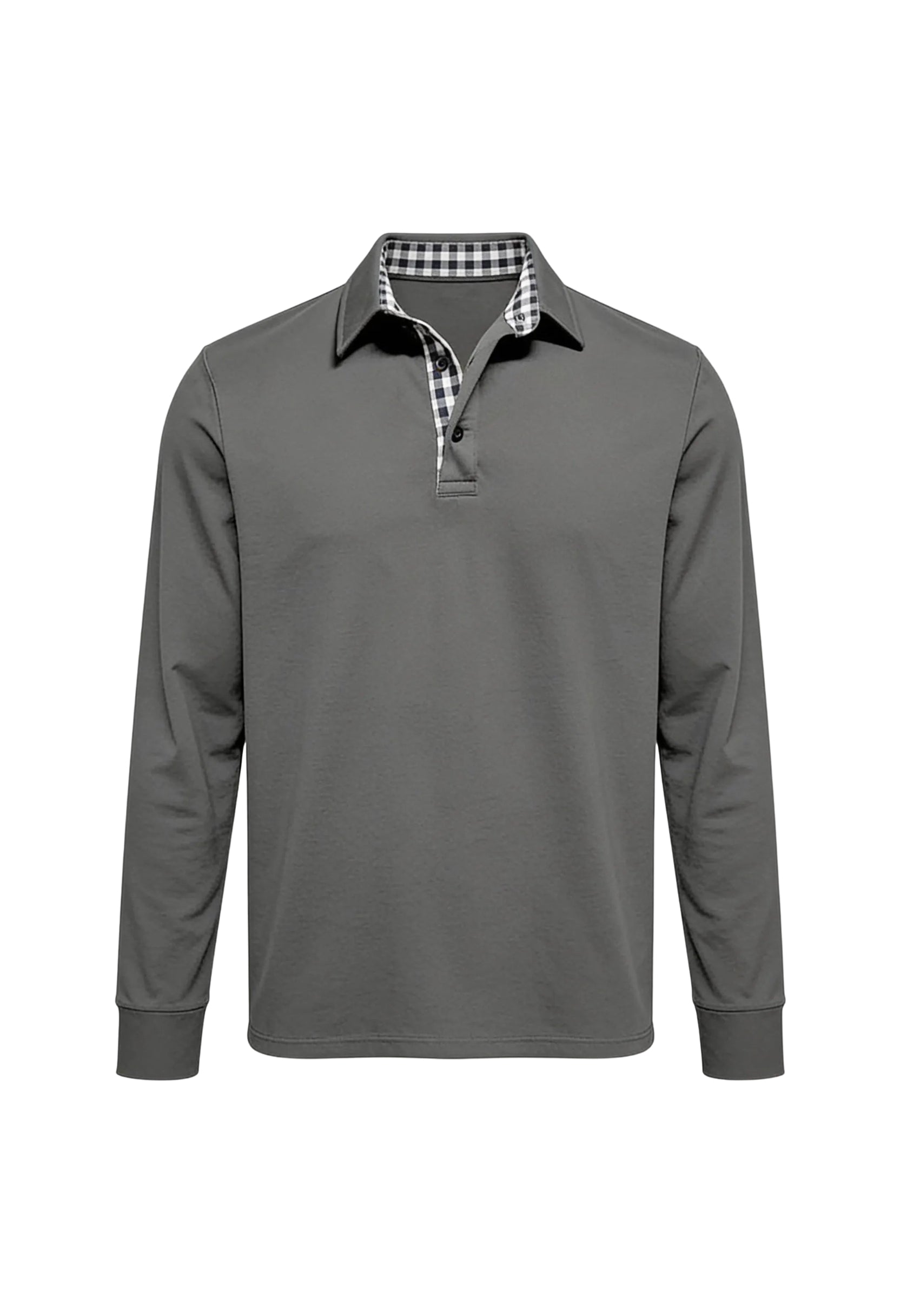Men’s Long-Sleeve Casual Polo Shirt