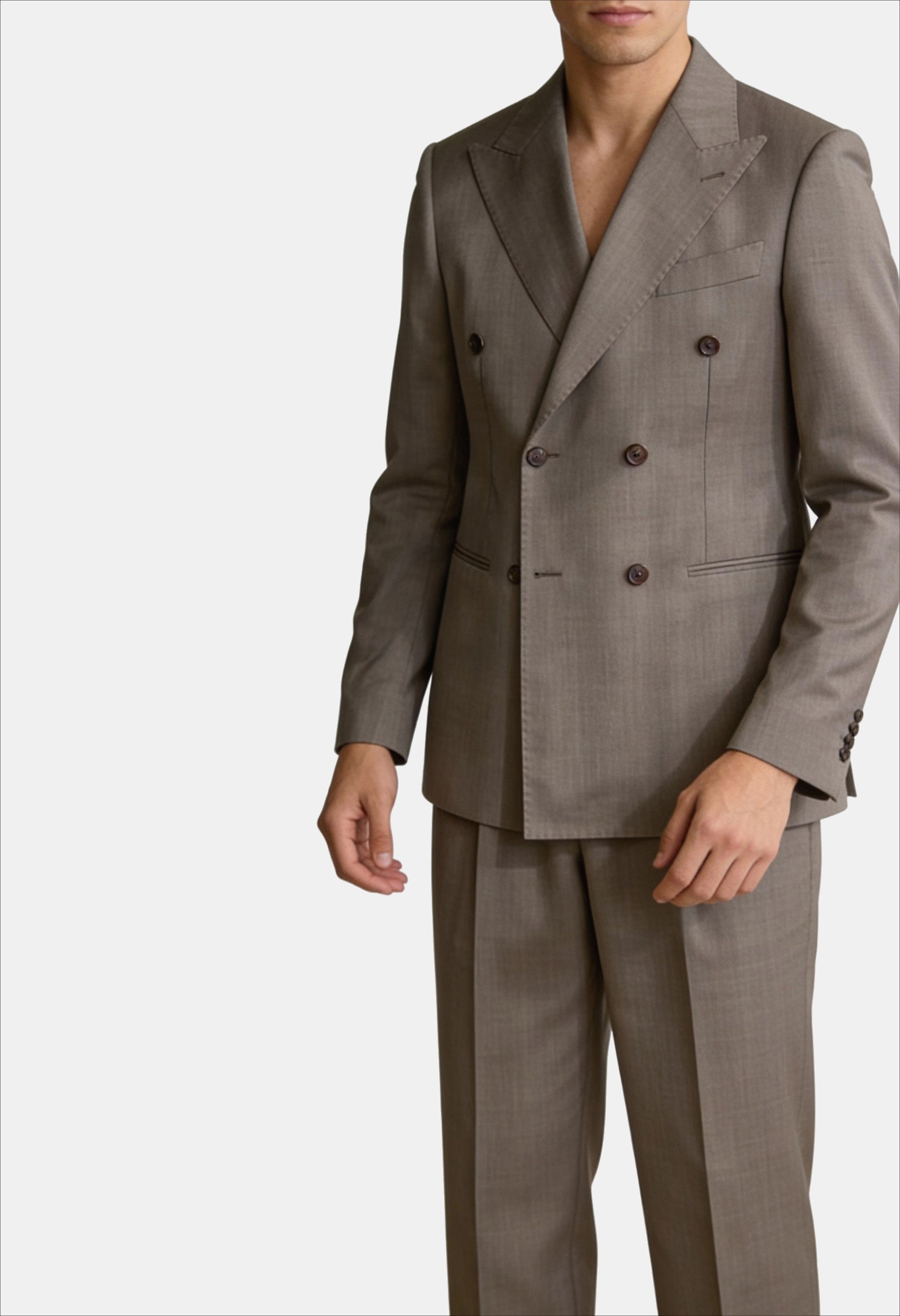 Men's Retro Elegant Double-breasted Business Suit