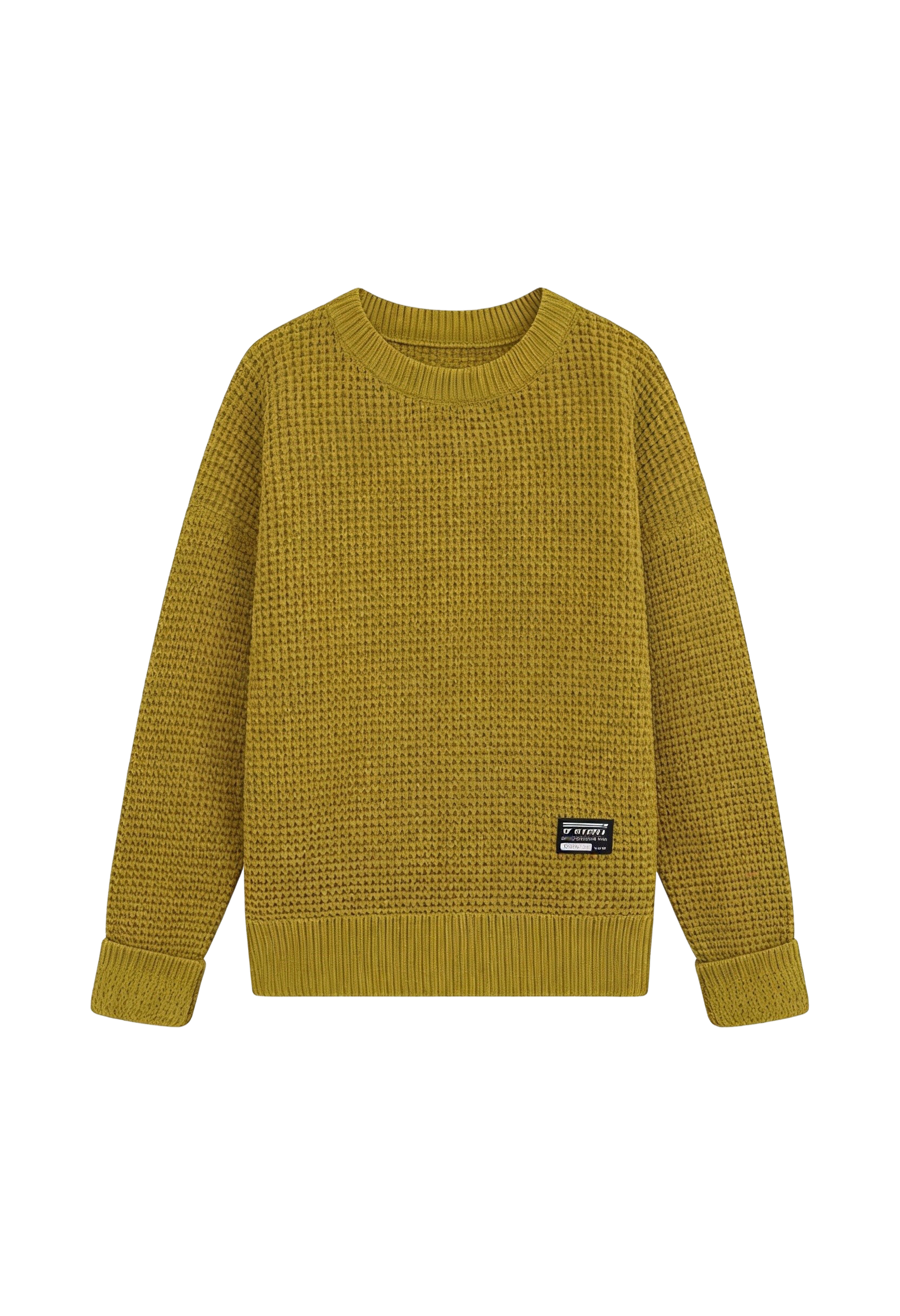 Men’s Textured Waffle Knit Sweater