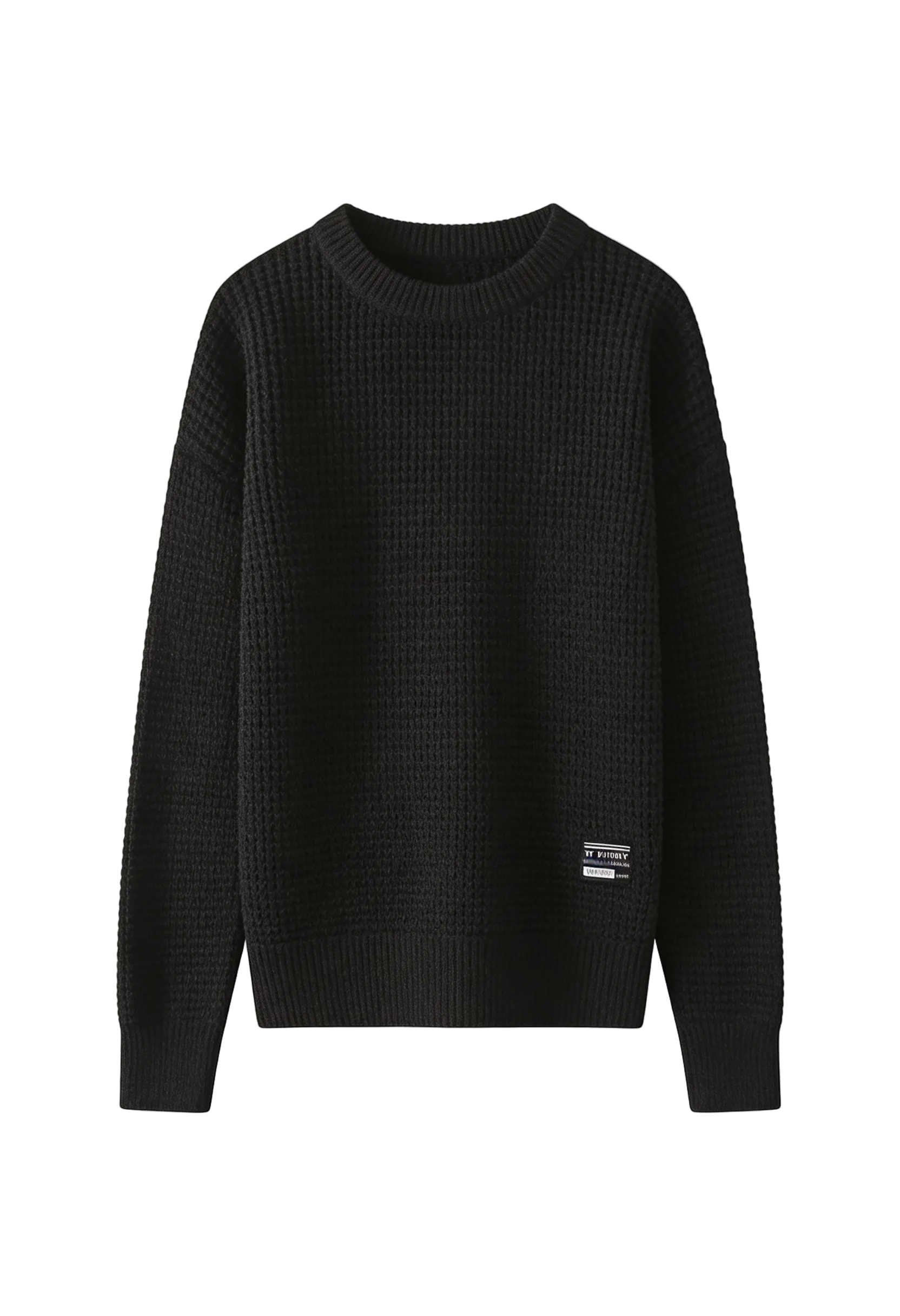 Men’s Textured Waffle Knit Sweater