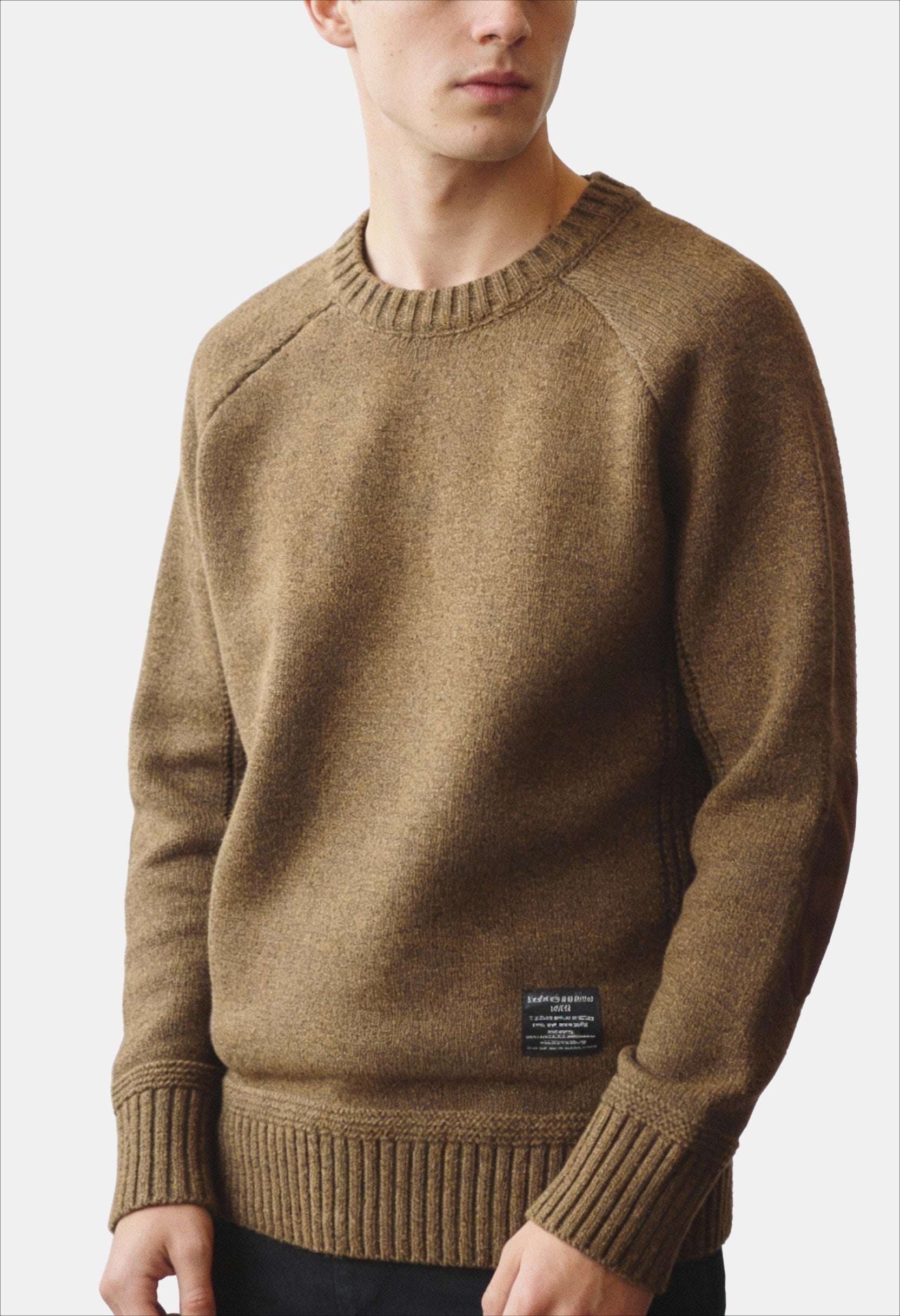 Men’s Vintage Elbow-Patch Knit Sweater