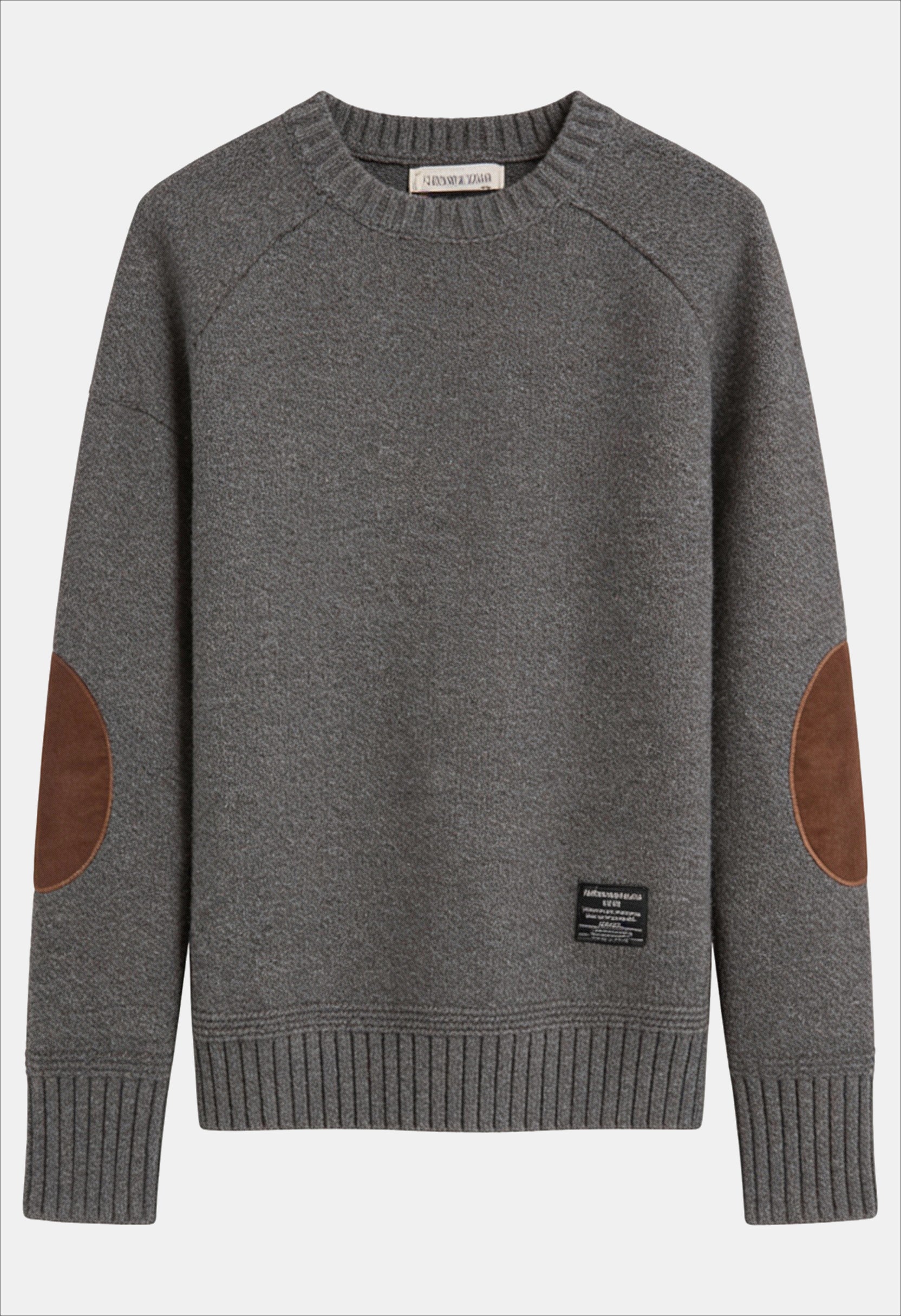 Men’s Vintage Elbow-Patch Knit Sweater