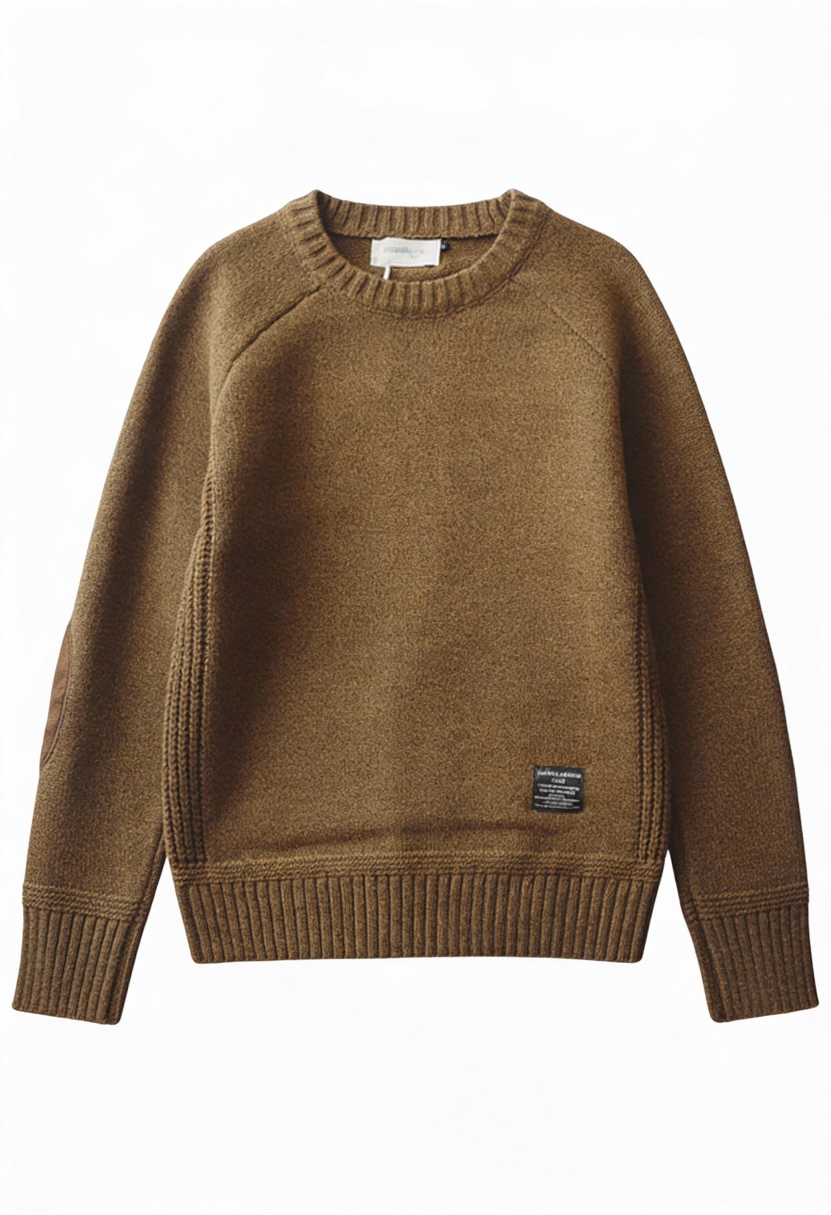 Men’s Vintage Elbow-Patch Knit Sweater