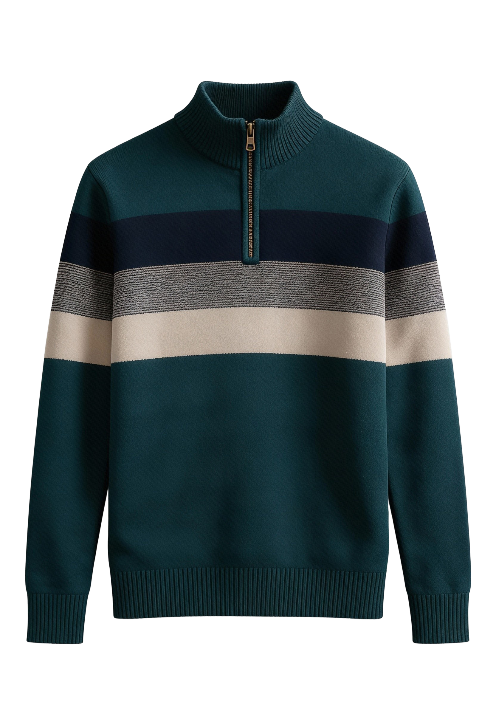 Modern Striped Knit Sweater