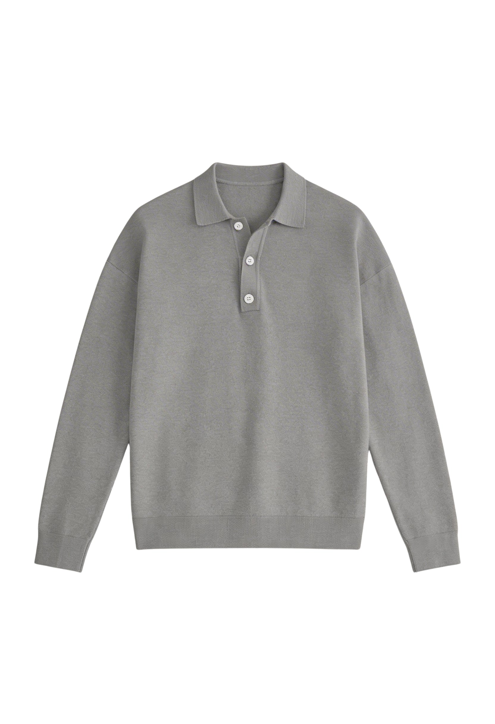 Polished Long Sleeve Polo Jumper