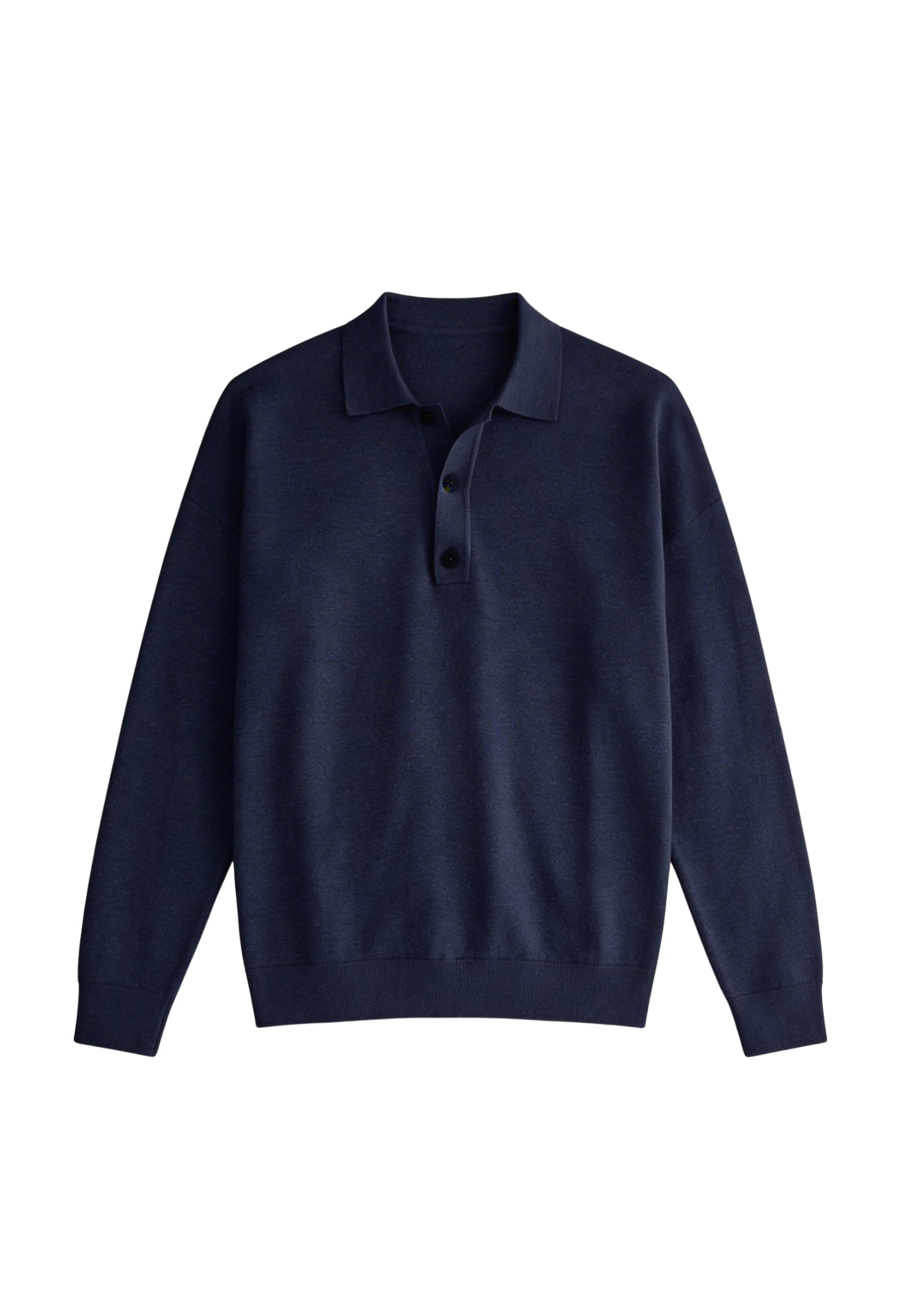 Polished Long Sleeve Polo Jumper