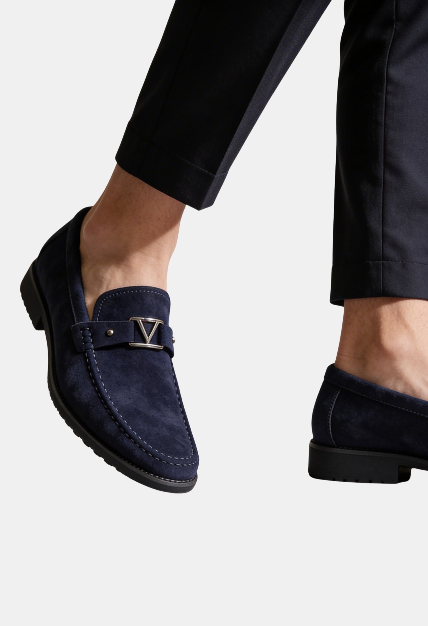 Refined Suede Slip-On Loafers