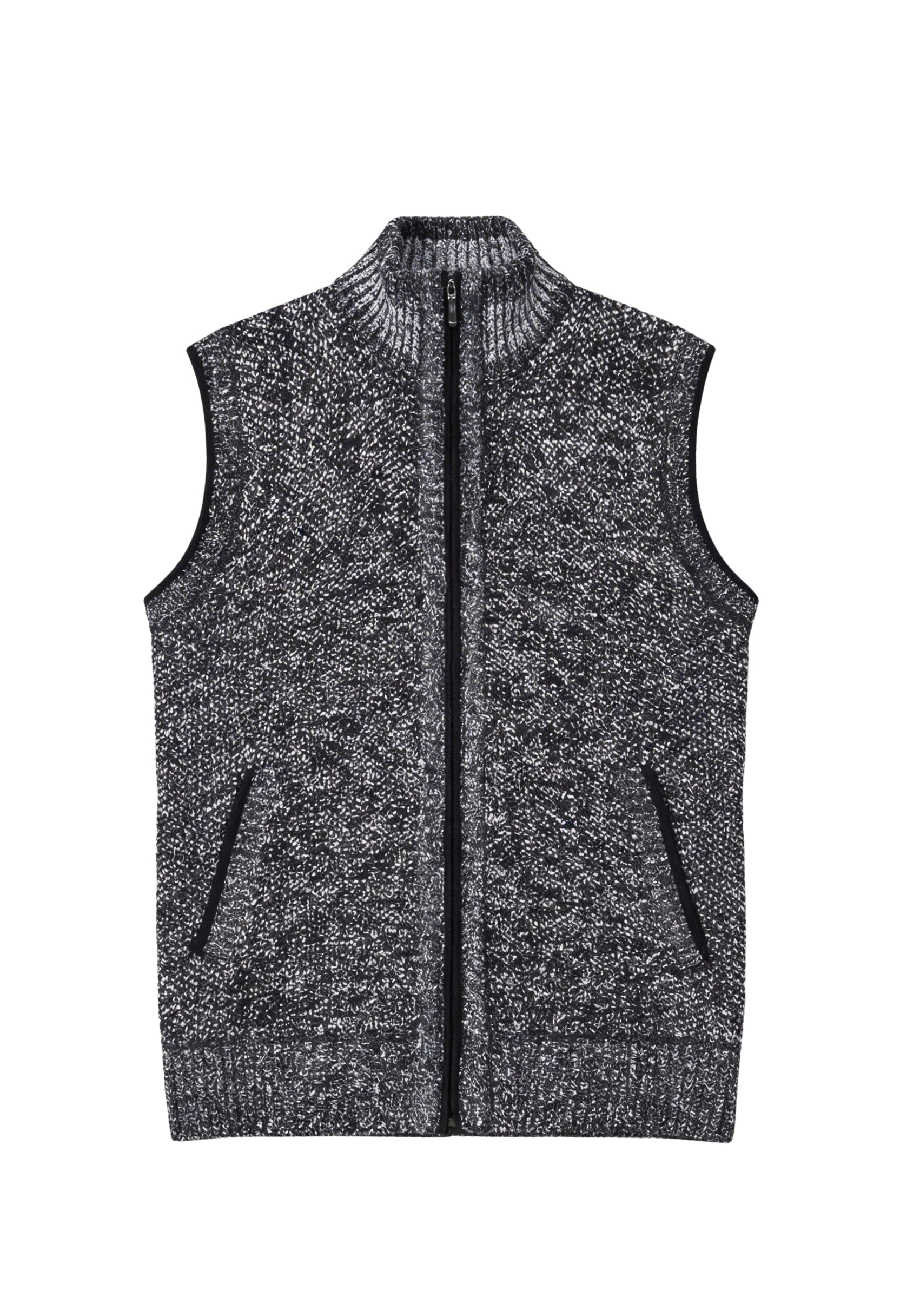 Refined Zip Front Sleeveless Vest