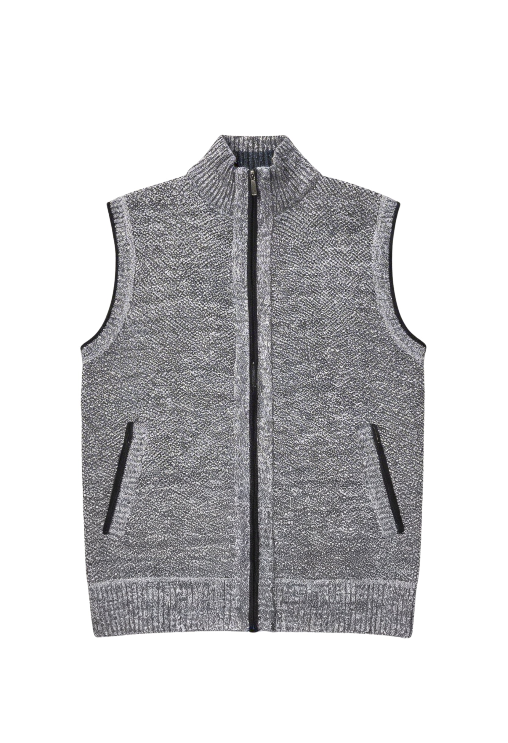 Refined Zip Front Sleeveless Vest