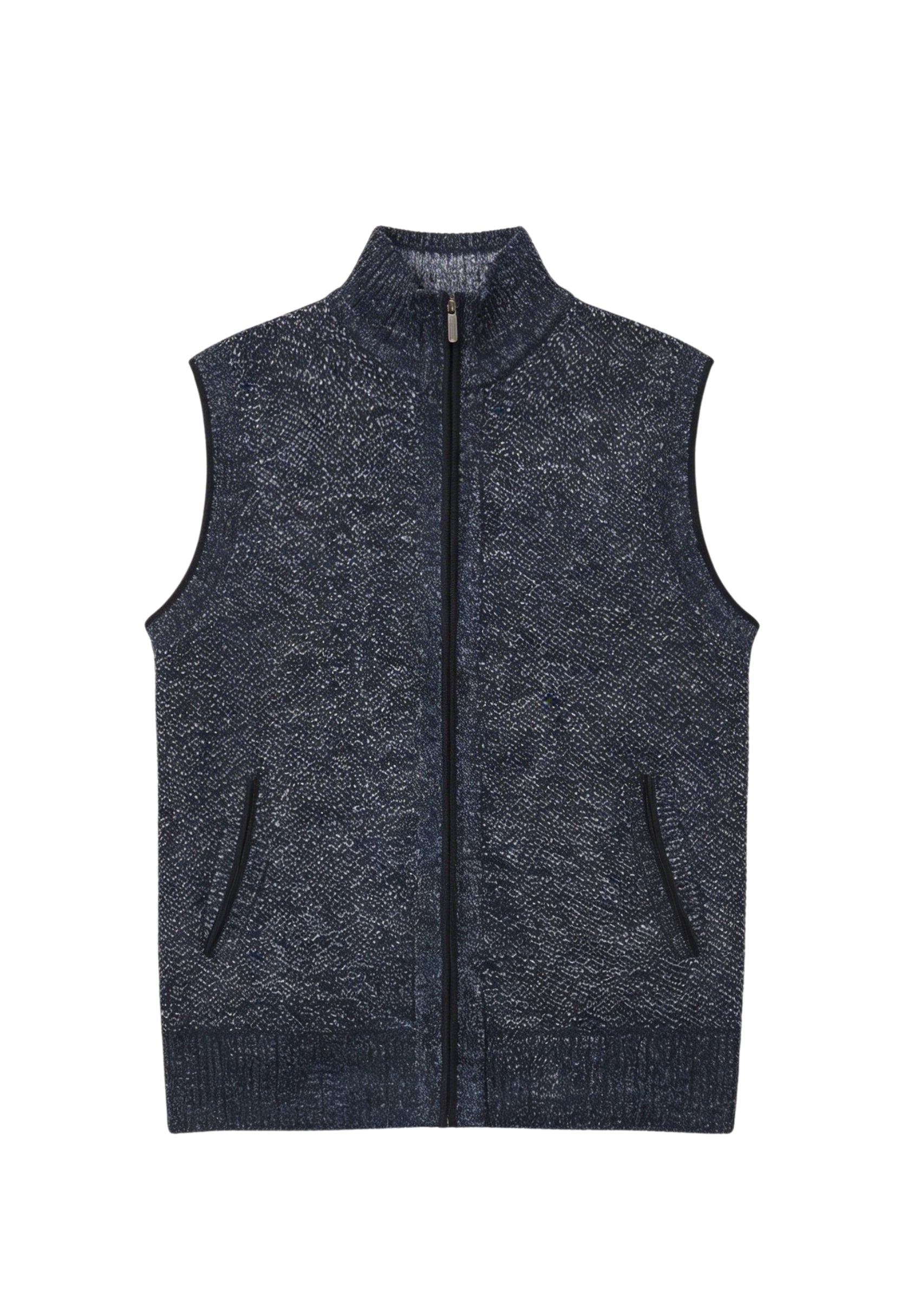 Refined Zip Front Sleeveless Vest