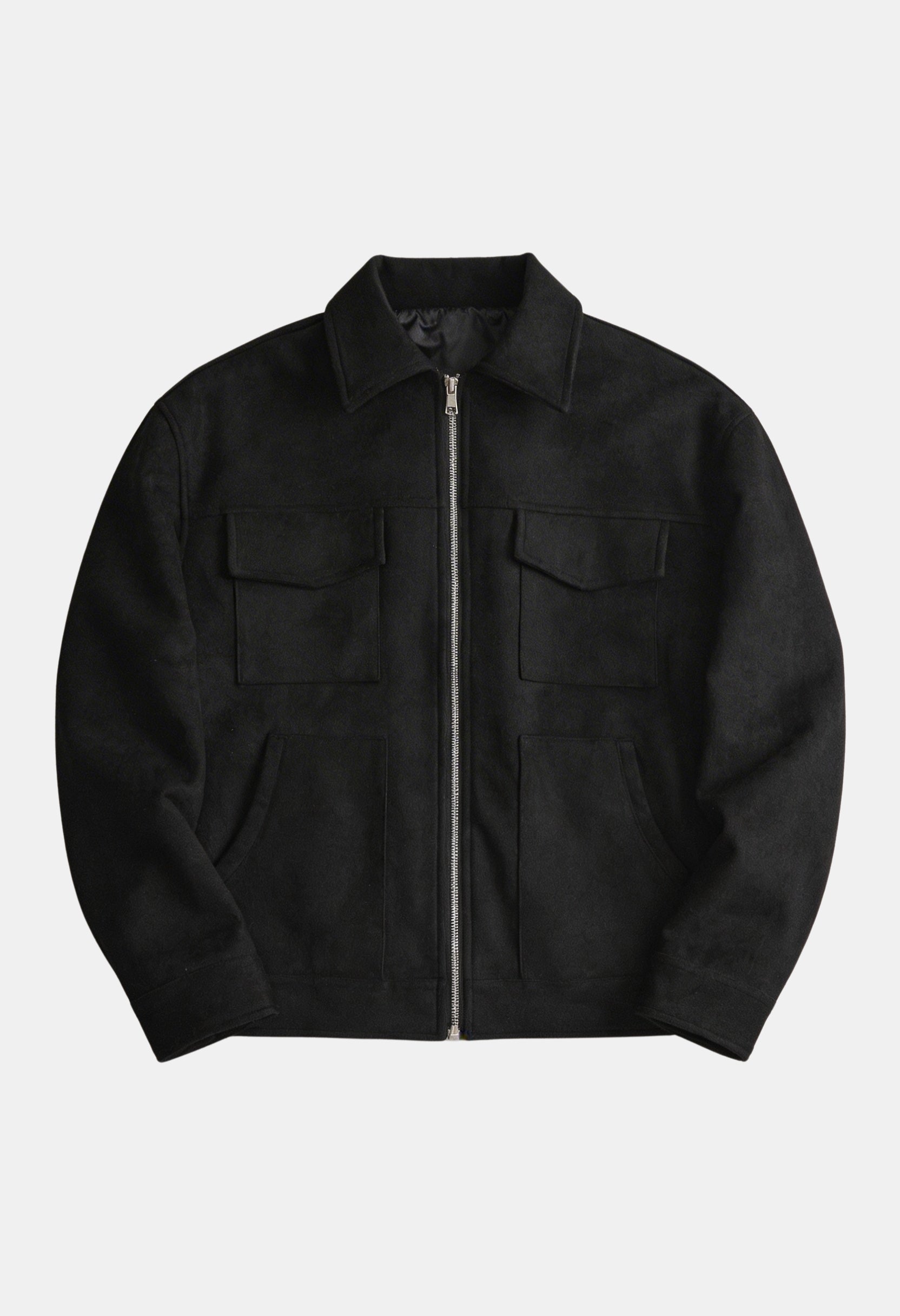 Signature Zip Front Suede Shacket