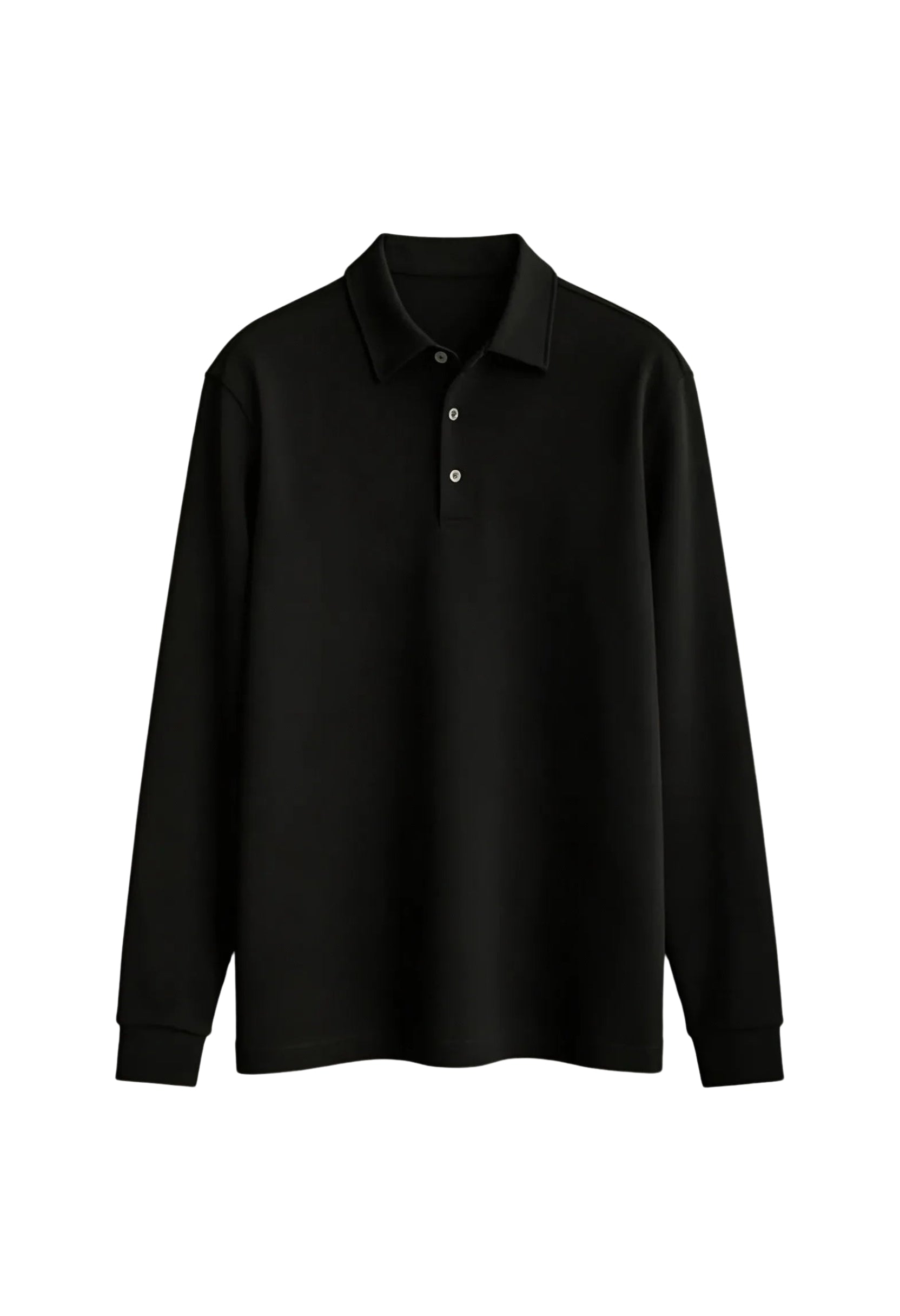 Slim Fit Long Sleeve Polo T Shirt