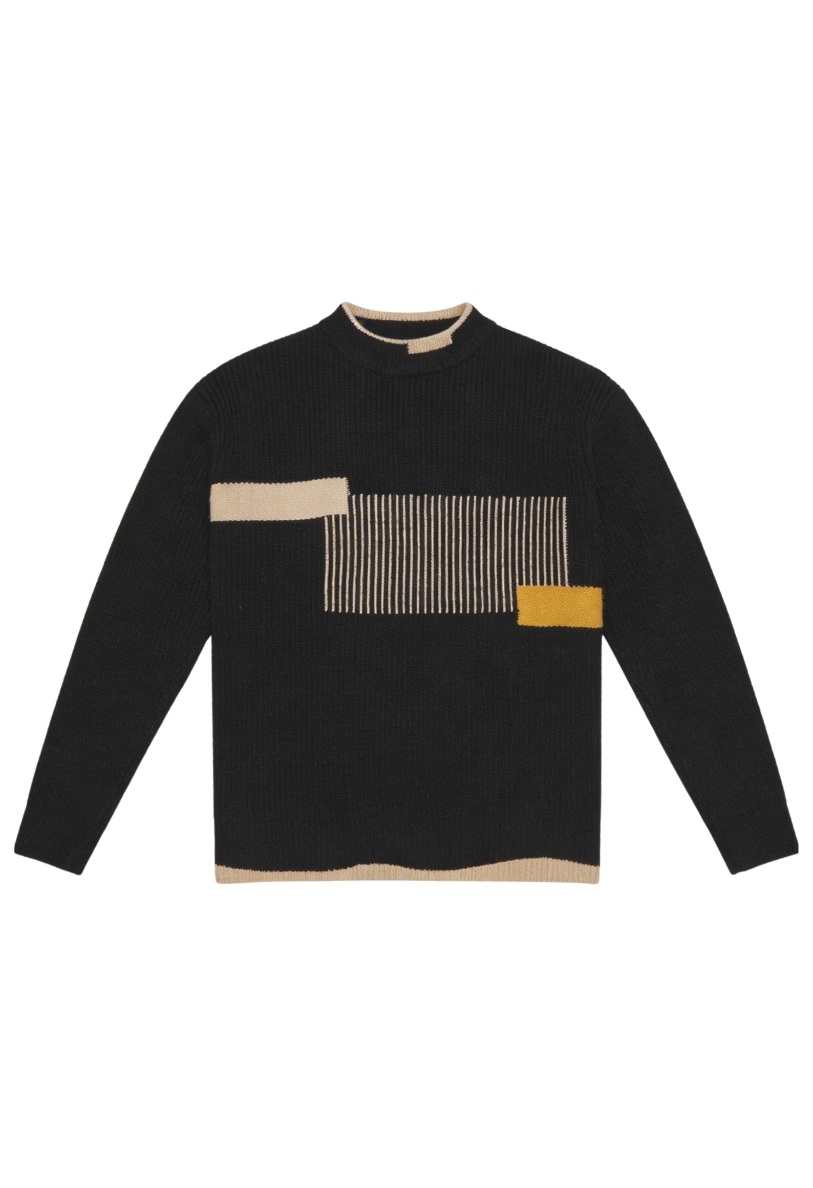 Smart Knit Sweater With Diagonal Design