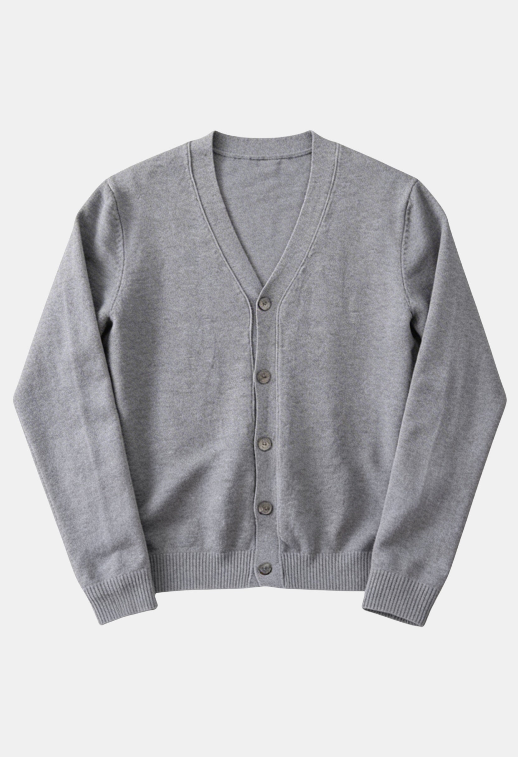 Smart Long Sleeve V-Neck Button Cardigan