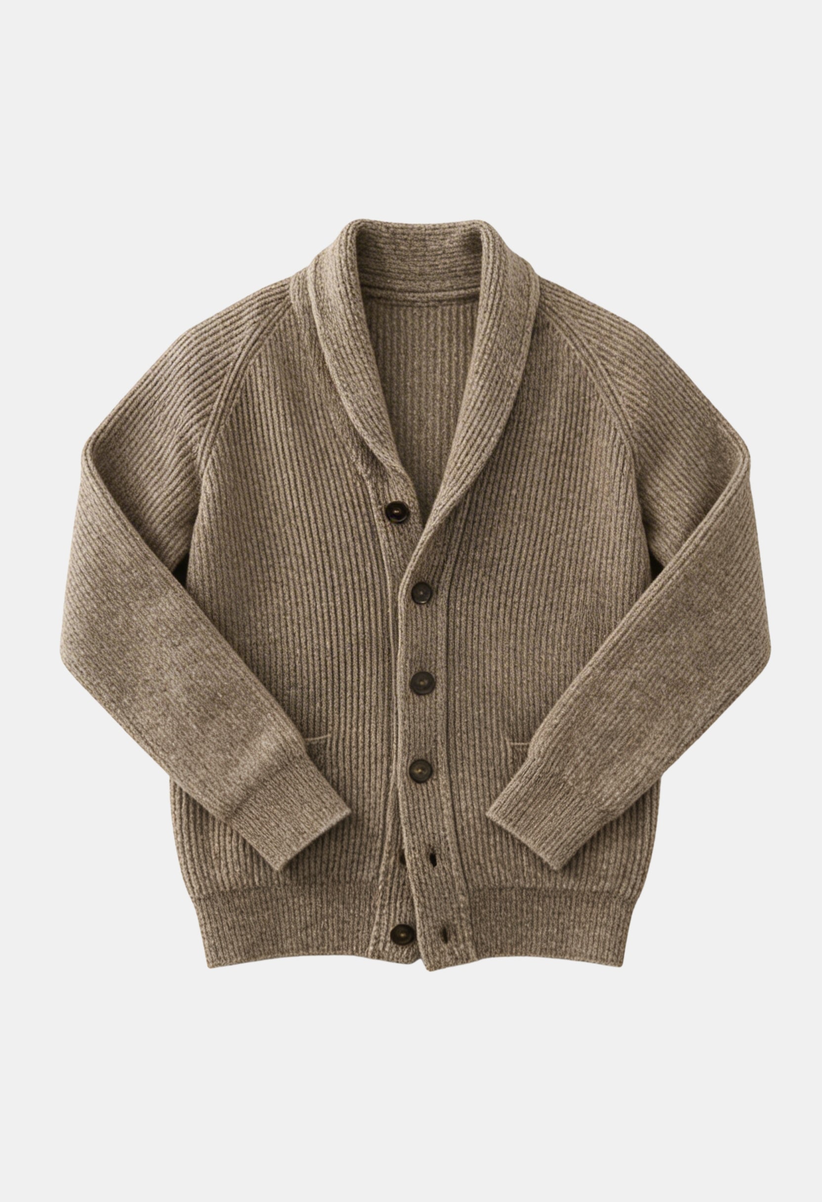 Smart Shawl Collar Button Cardigan
