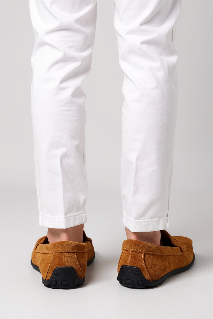 Suede Moccasin Slip-On Shoes for Men
