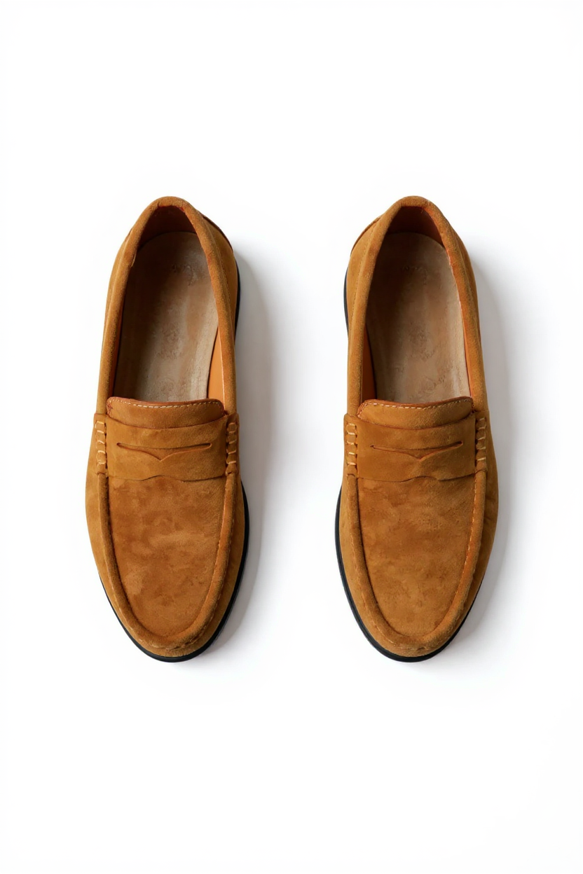 Suede Moccasin Slip-On Shoes for Men