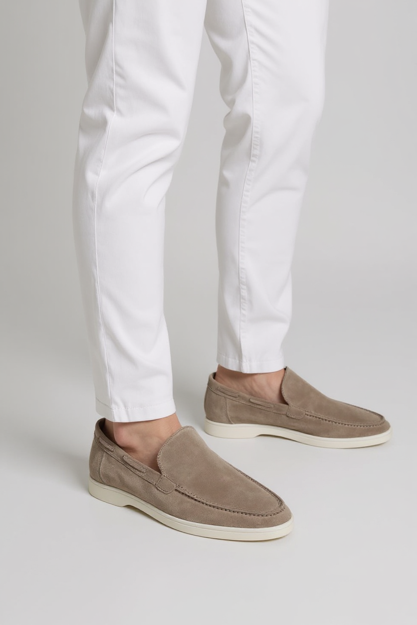 Suede Slip-On Loafers for Men