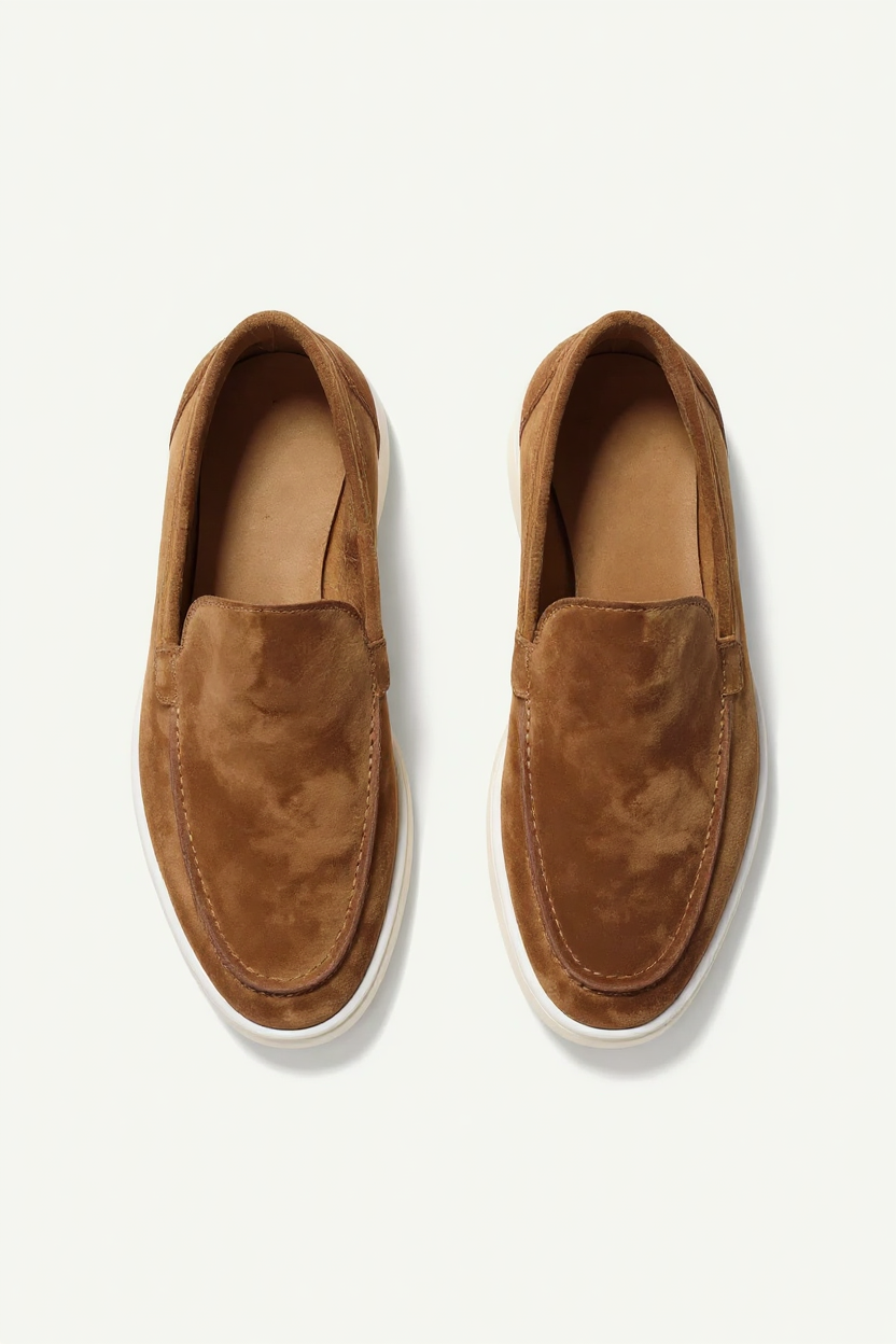 Suede Slip-On Loafers for Men