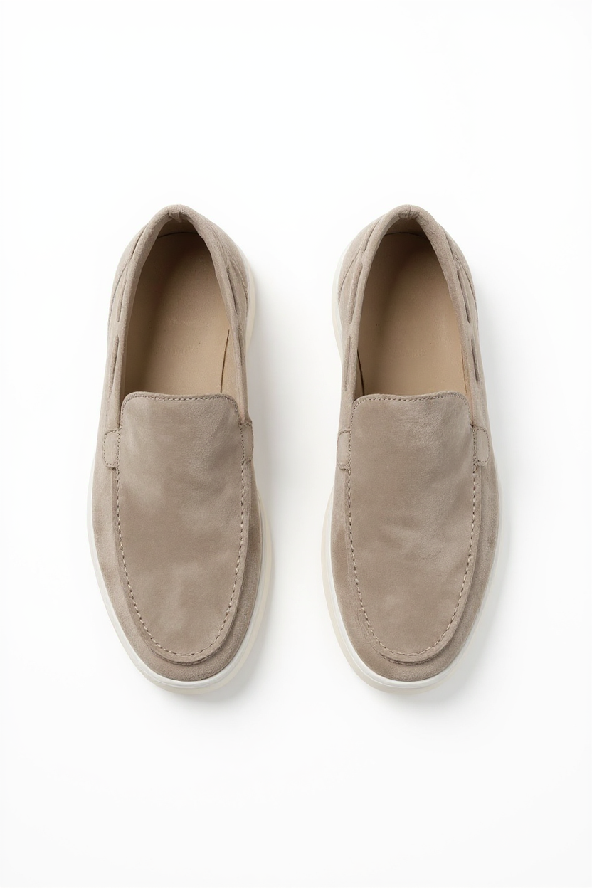 Suede Slip-On Loafers for Men