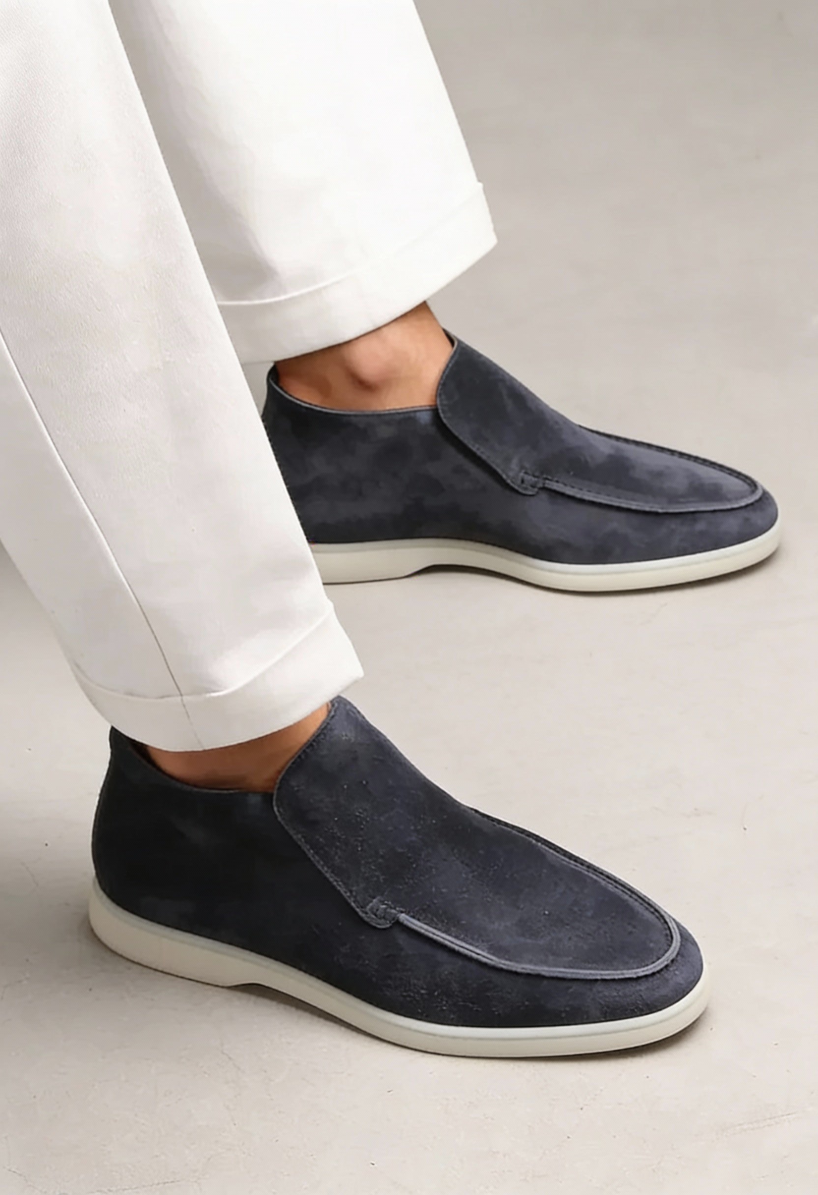 Wide Fit Suede Men's Loafers