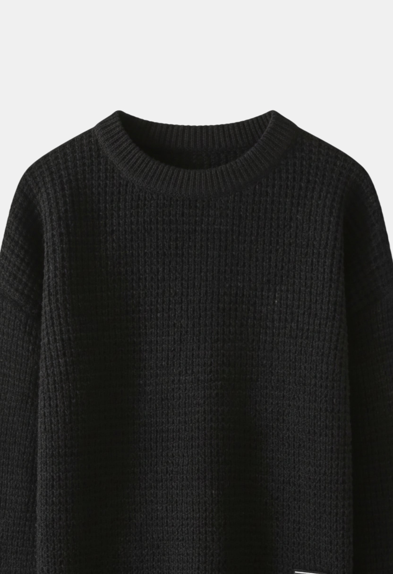Men’s Textured Waffle Knit Sweater