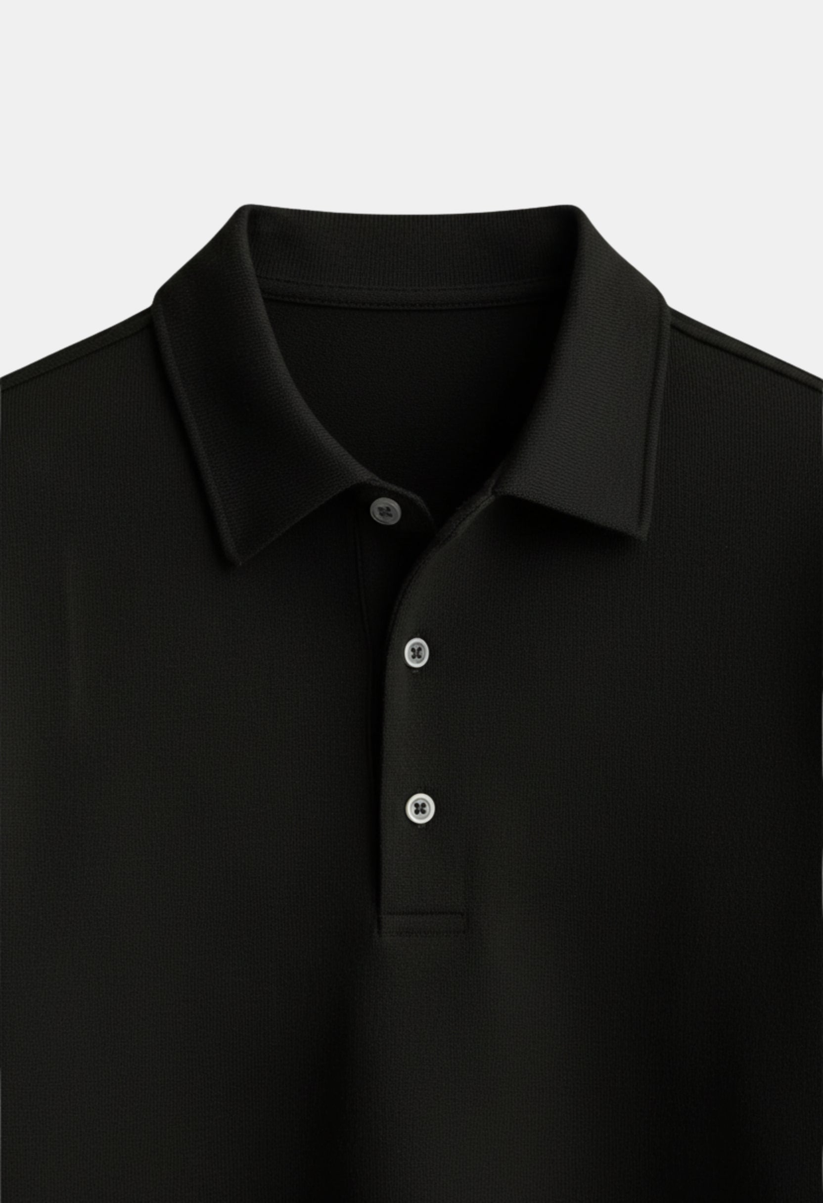 Slim Fit Long Sleeve Polo T Shirt