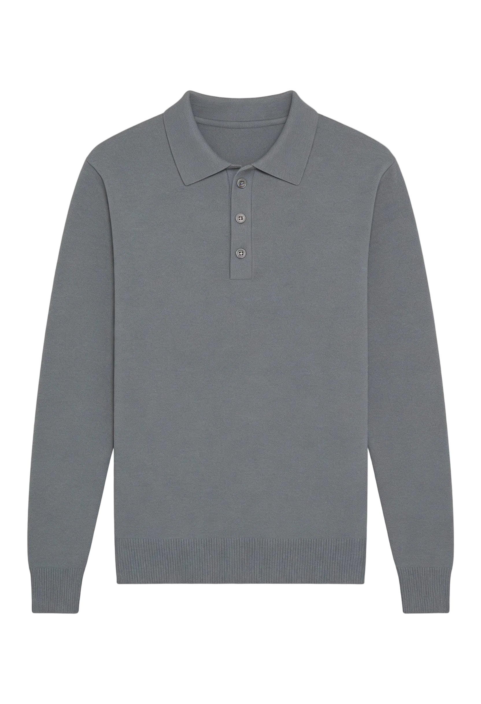 Classic Men’s Long Sleeve Polo Shirt