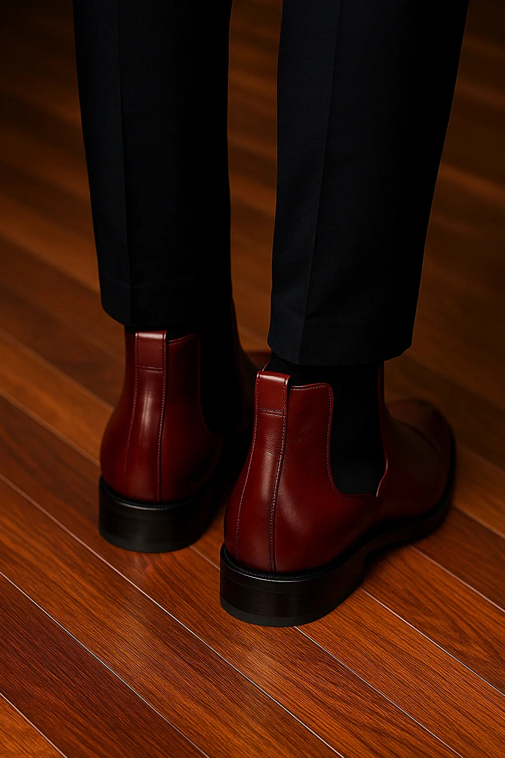 Classic Slip-On Leather Chelsea Boots for Men