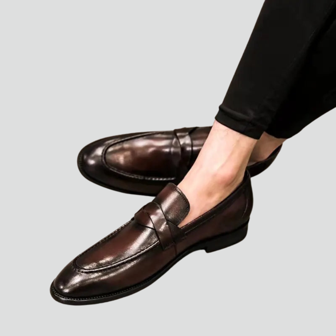 Classic Slip-On Leather Formal Shoes for Men