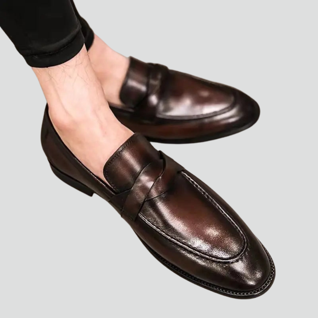 Classic Slip-On Leather Formal Shoes for Men
