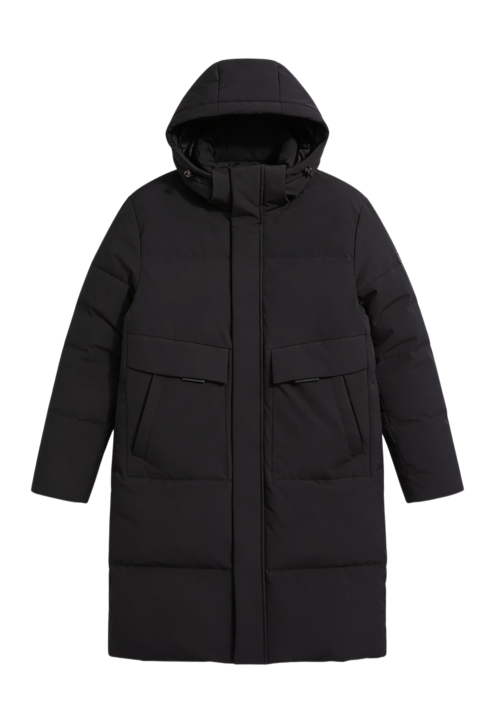 Long Hooded Puffer Parka for Men